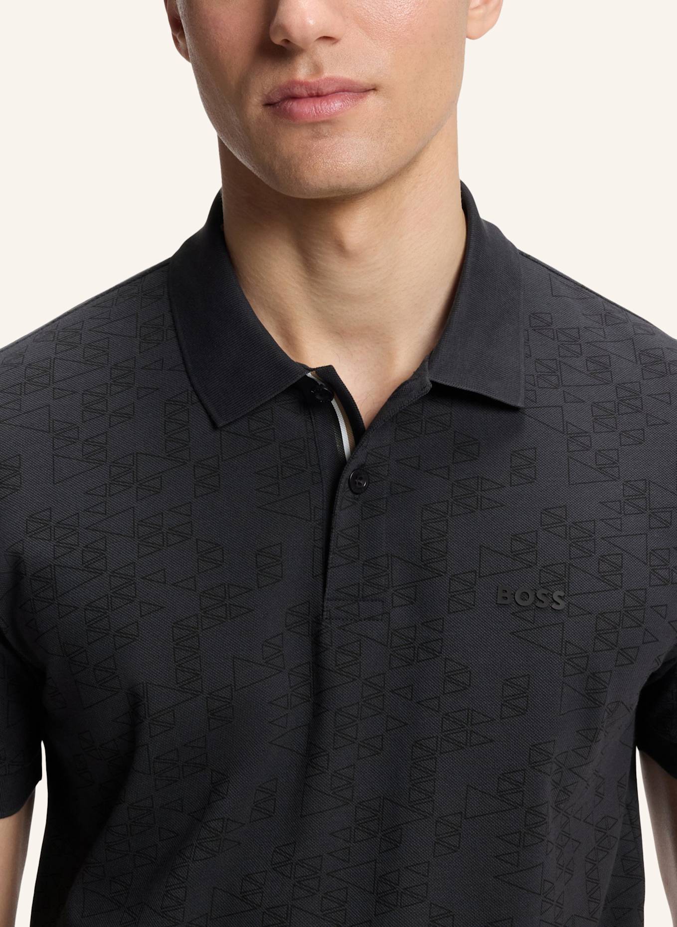 BOSS Poloshirt PL_GOC SWING AO Regular Fit: DUNKELBLAU