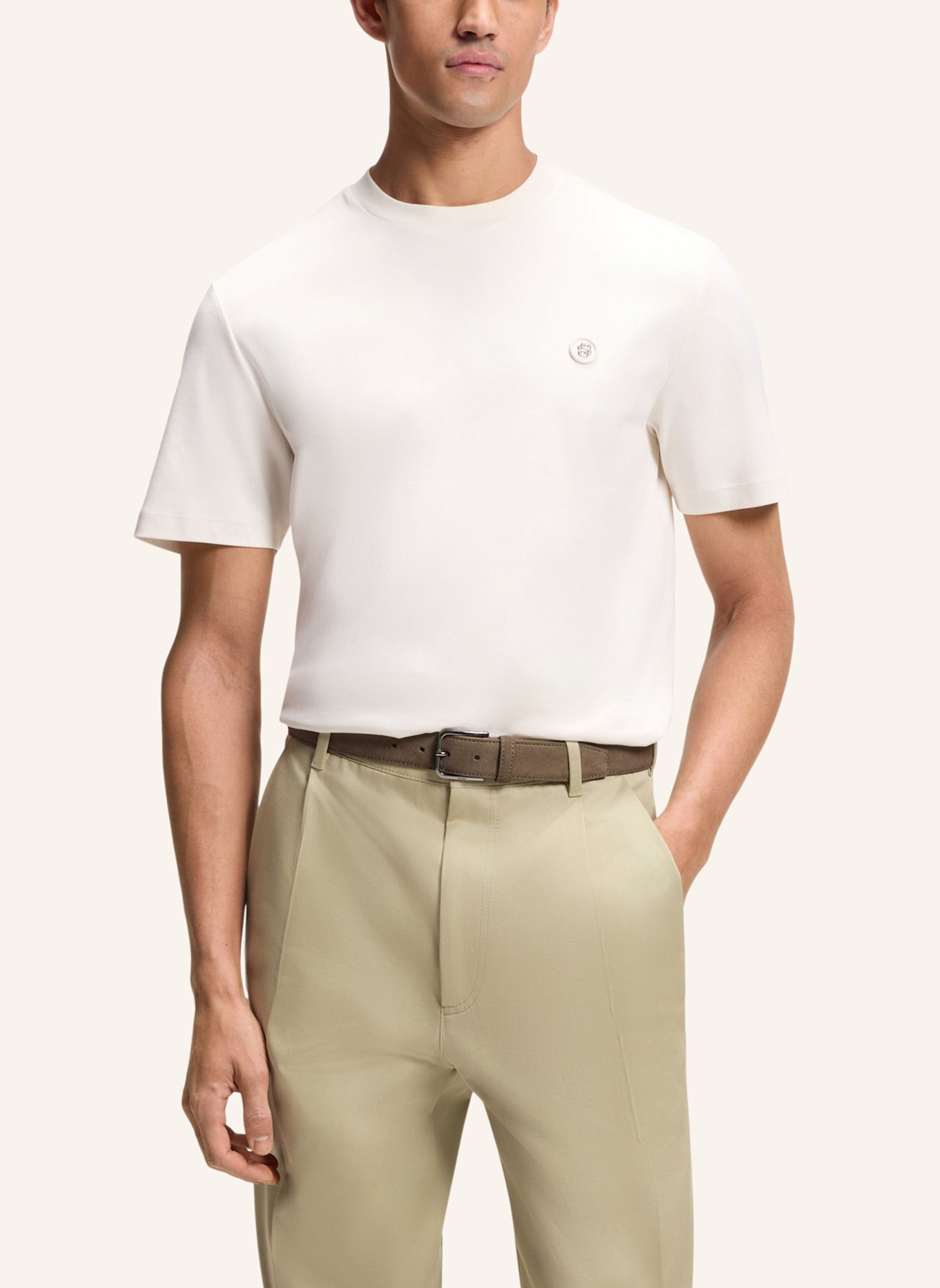 BOSS T-Shirt C-TAUT 01 Regular Fit: WEISS