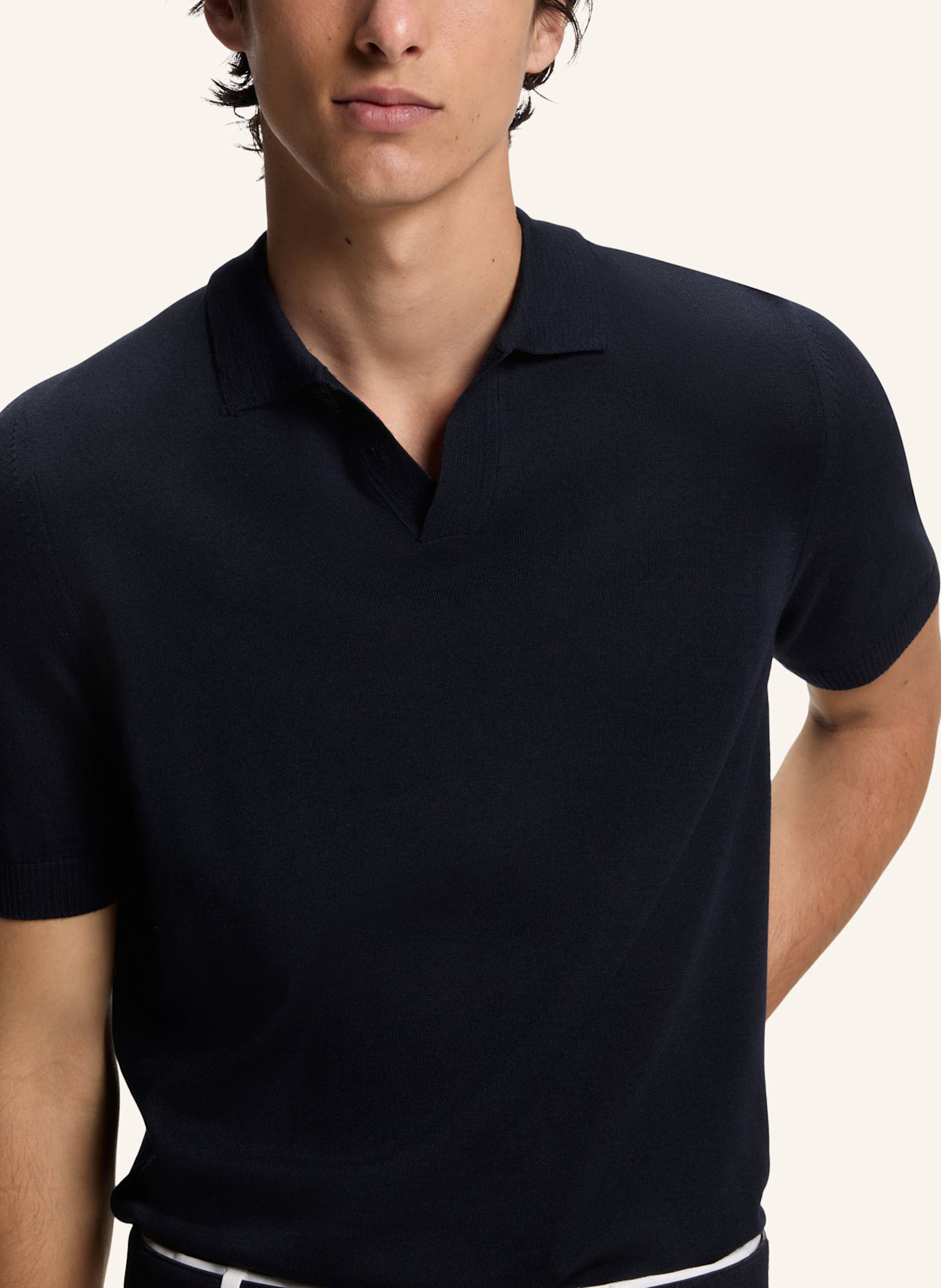 BOSS Pullover H-LANTONI Regular Fit: DUNKELBLAU