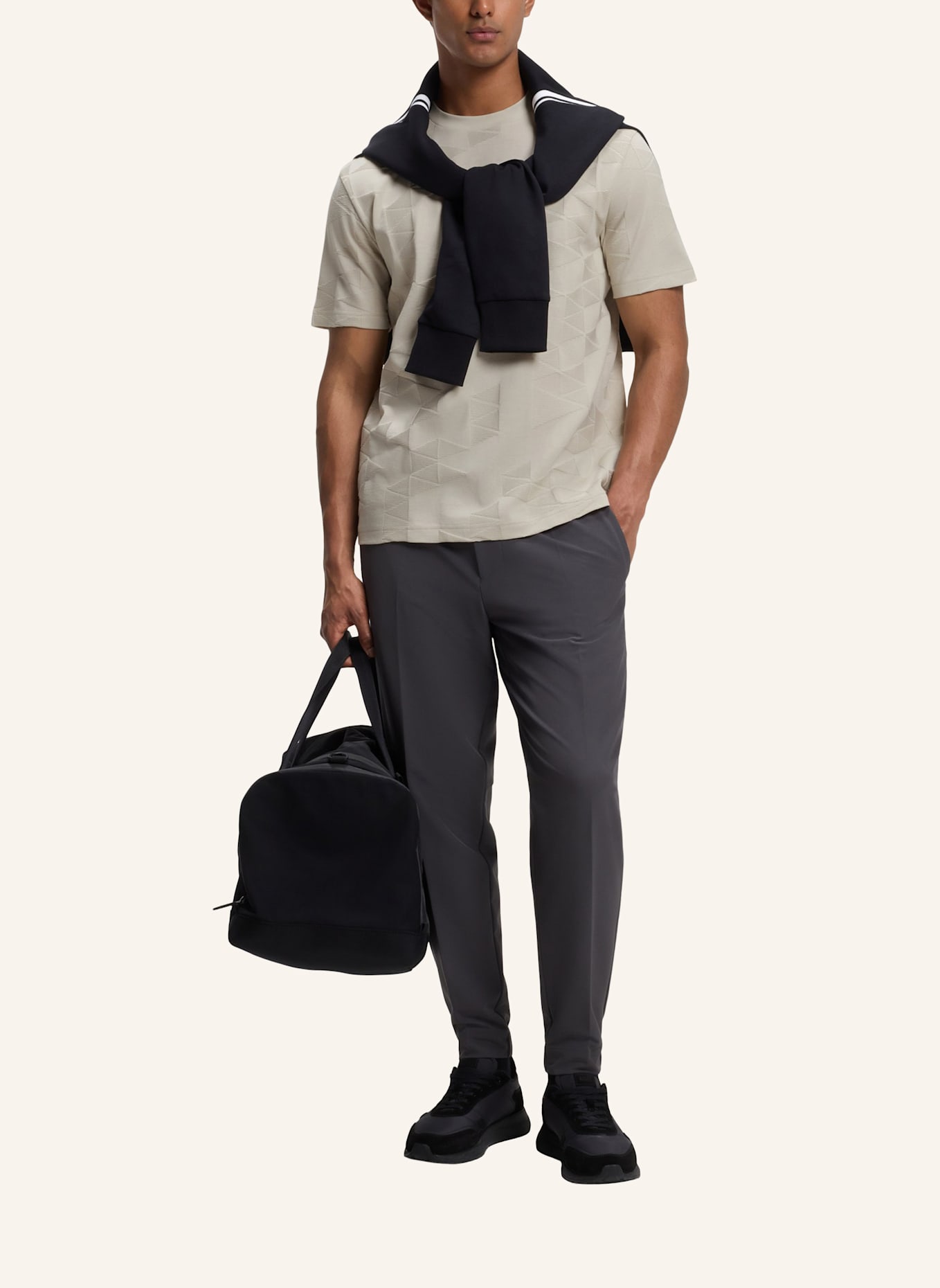 BOSS T-Shirt TS_NETWORK JQ Regular Fit: BEIGE