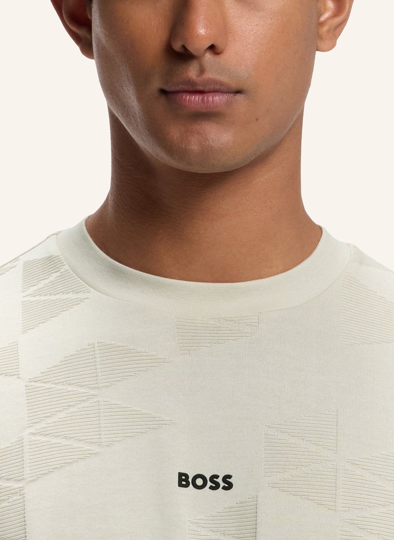 BOSS T-Shirt TS_NETWORK JQ Regular Fit: BEIGE