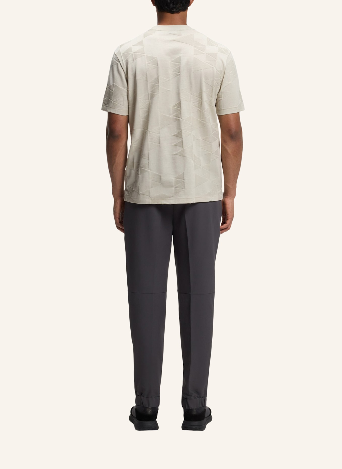 BOSS T-Shirt TS_NETWORK JQ Regular Fit: BEIGE