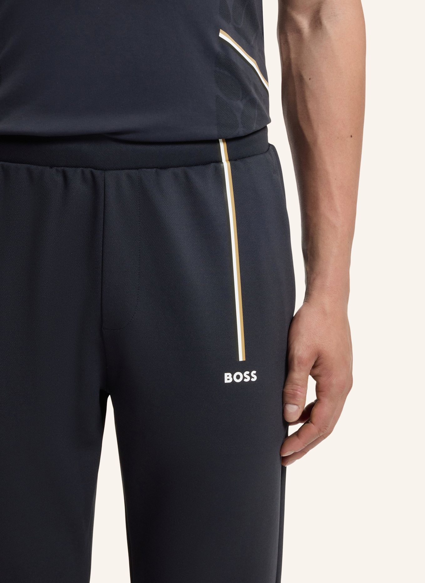 BOSS Casual Hose JT_TOC GAME Regular Fit: DUNKELBLAU