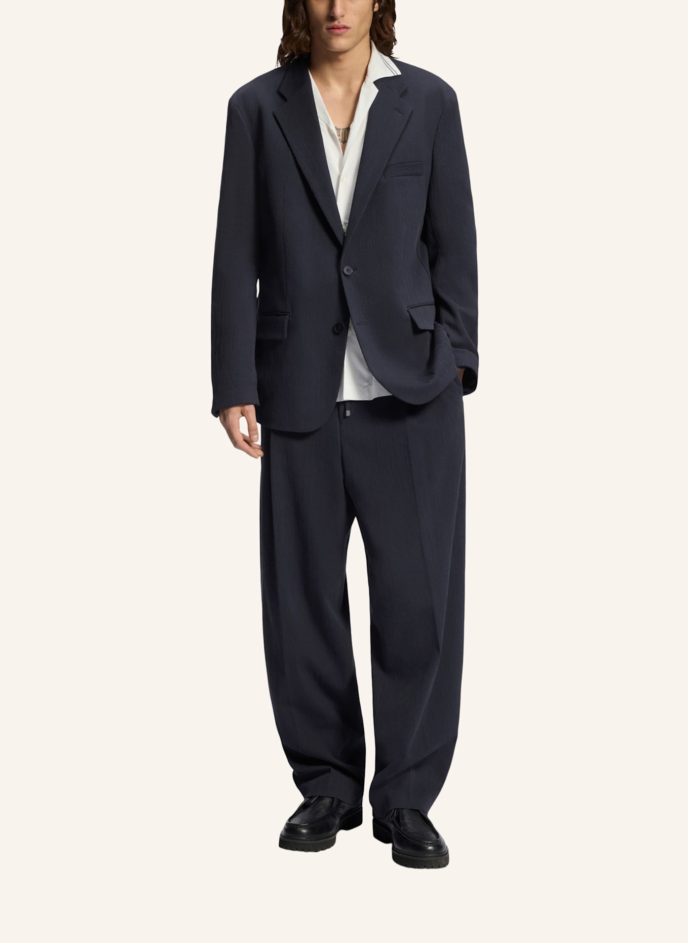 HUGO Blazer HANFRED263X-H Slim Fit: DUNKELBLAU