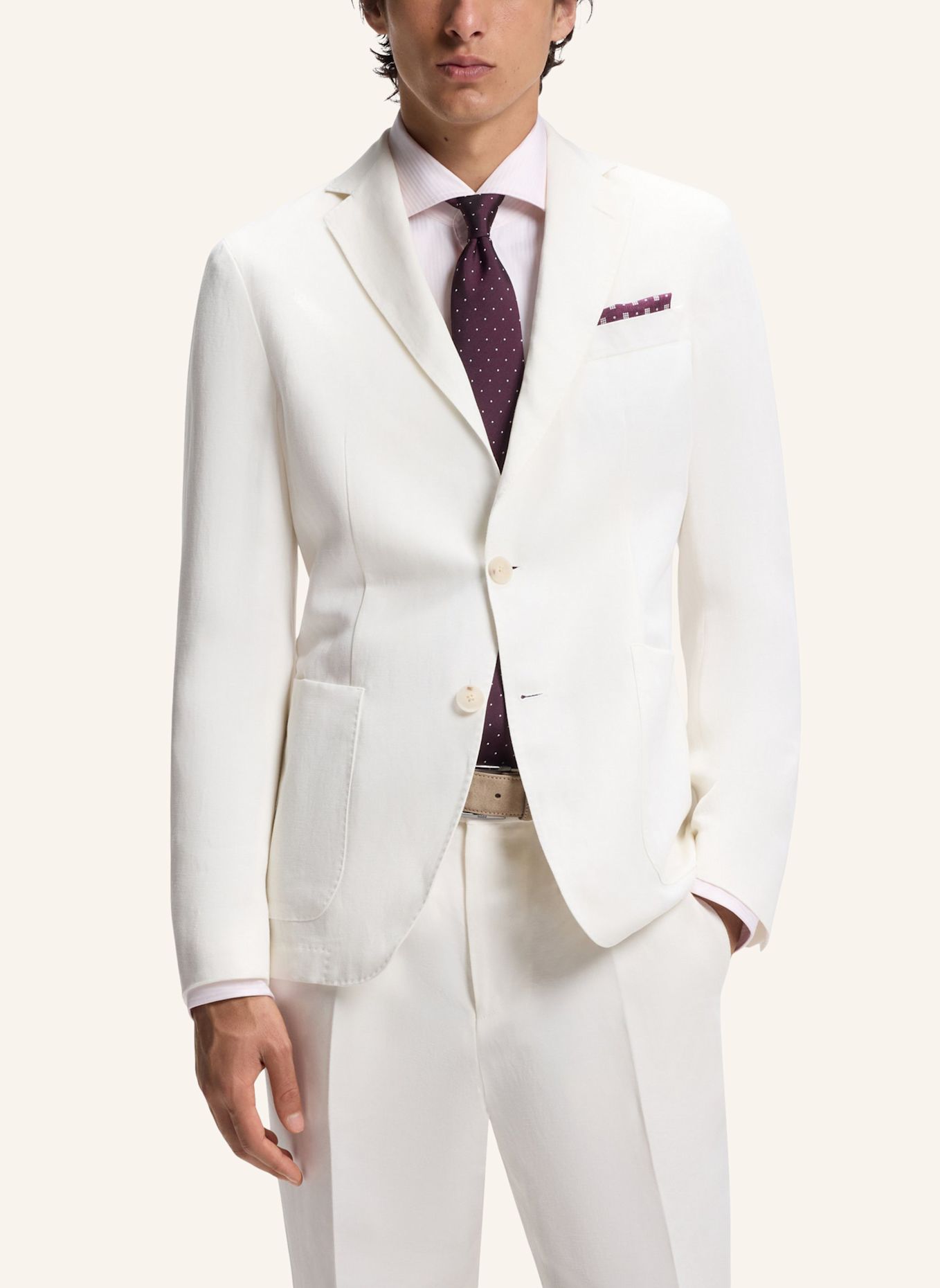 BOSS Sakko C-HANRY-263 Slim Fit: WEISS