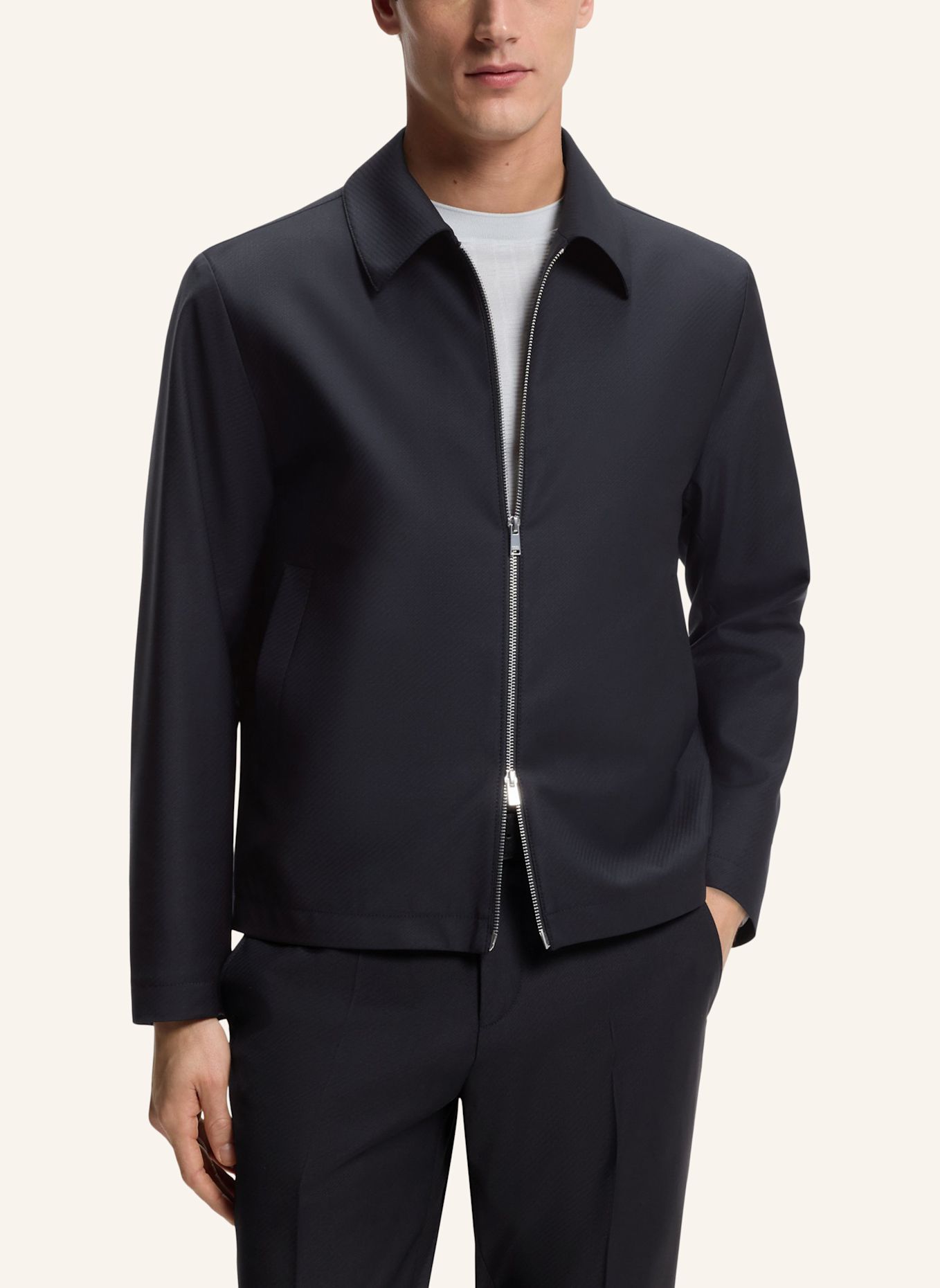 BOSS Sakko H-HANRY-WING-263 Slim Fit: DUNKELBLAU