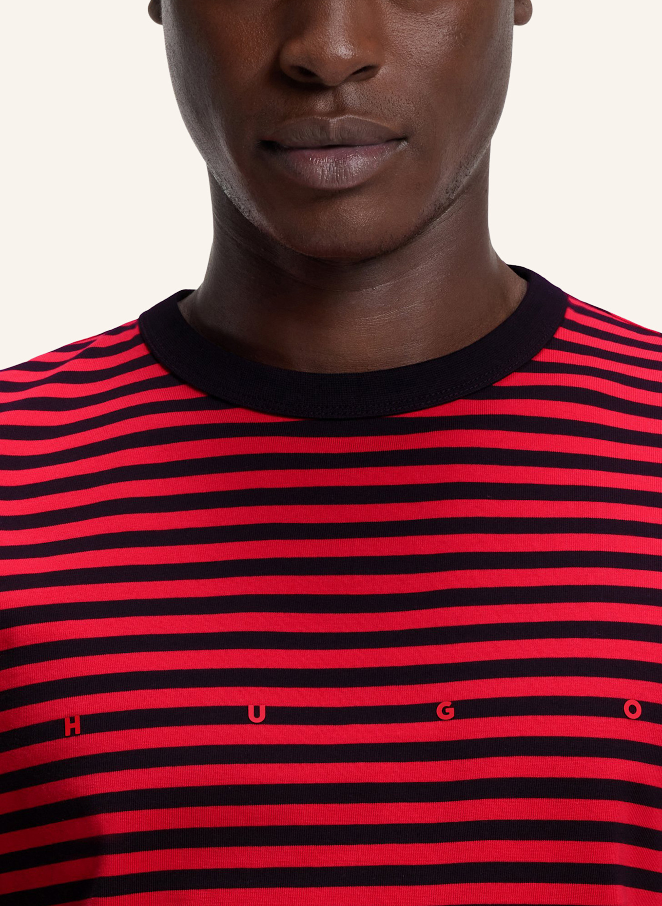 HUGO T-Shirt DEMPTEE Relaxed Fit: DUNKELBLAU