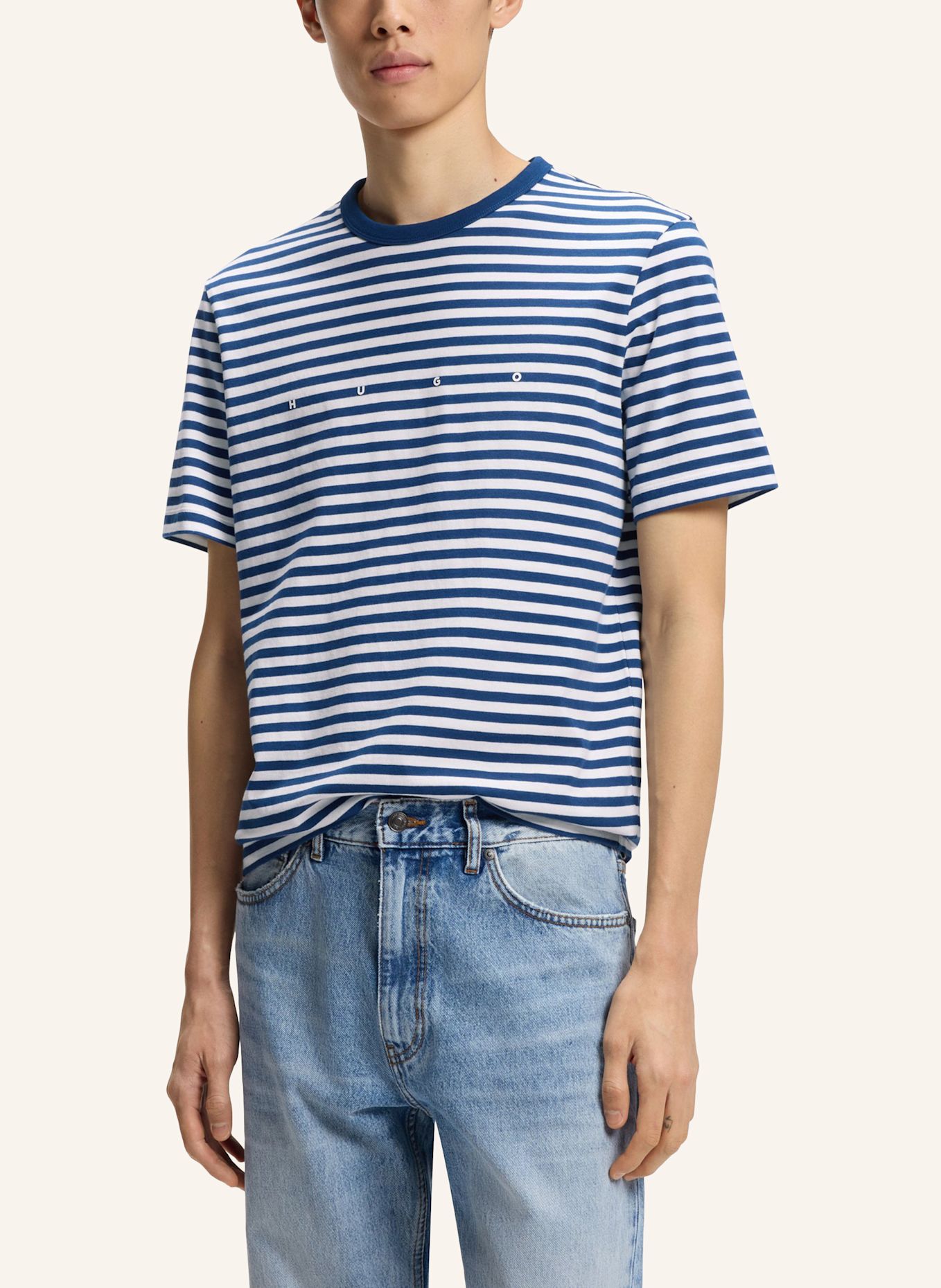 HUGO T-Shirt DEMPTEE Relaxed Fit: BRAUN