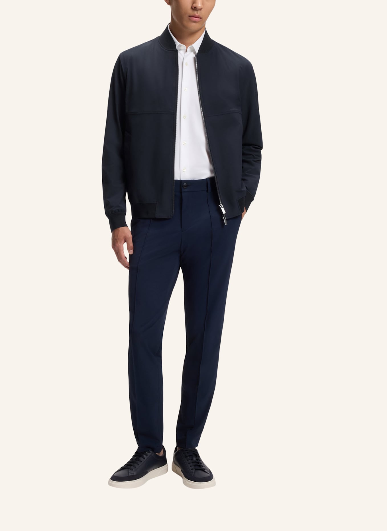 BOSS Blazer P-HANRY-BMB-WG-263F Slim Fit: DUNKELBLAU