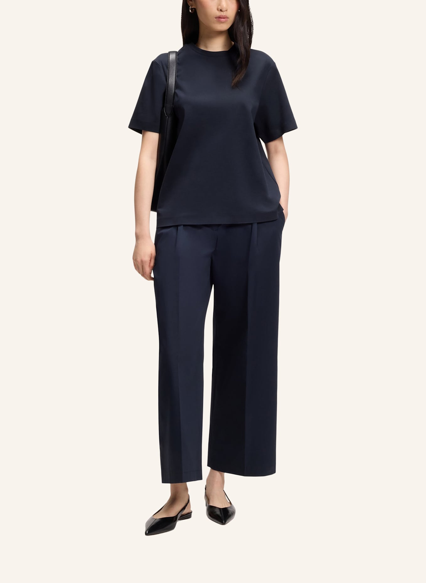 BOSS T-Shirt EHARPA Relaxed Fit: DUNKELBLAU