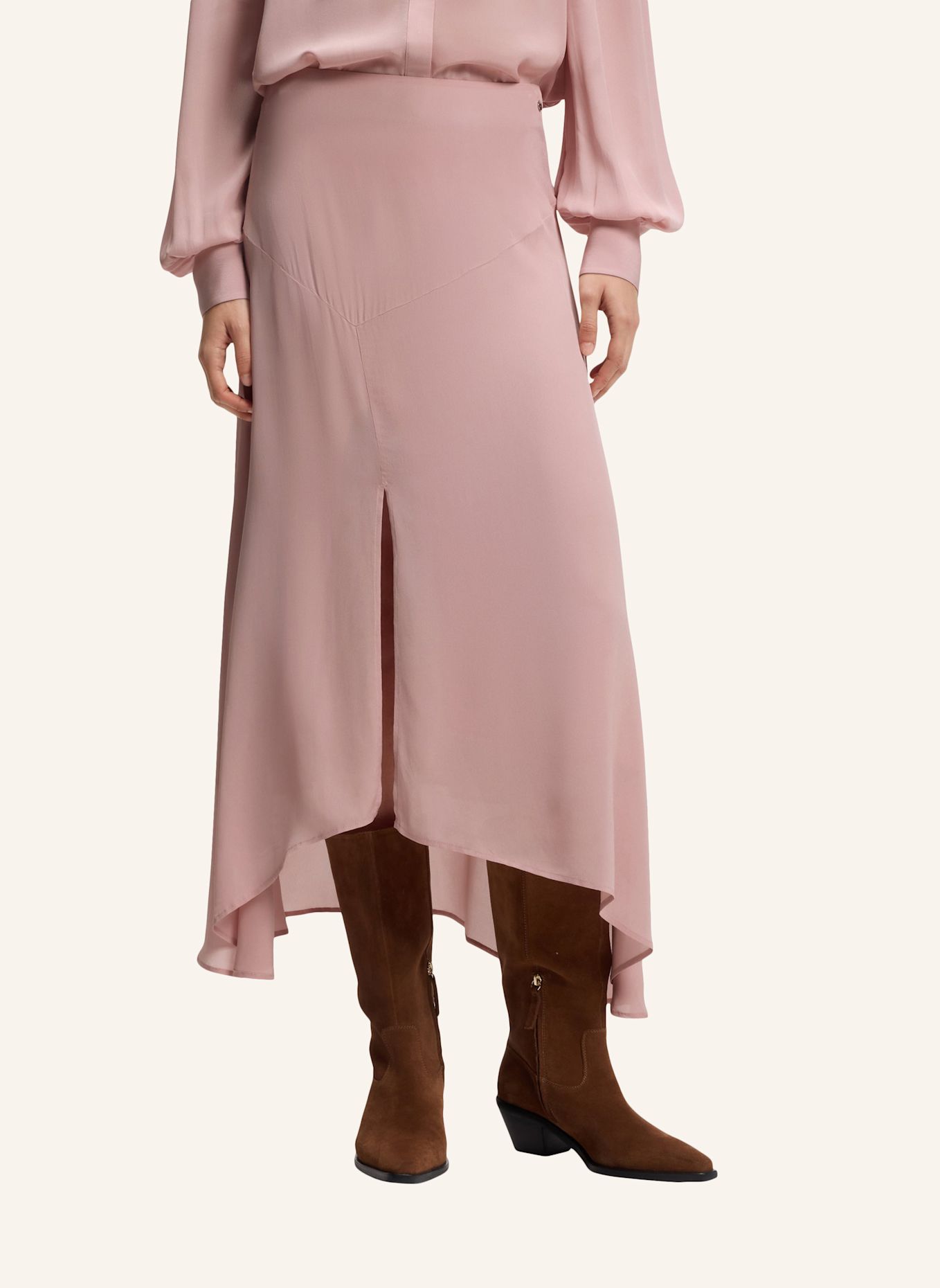 BOSS Knee-Length Skirt C_VERTEMISIA Regular Fit: PINK