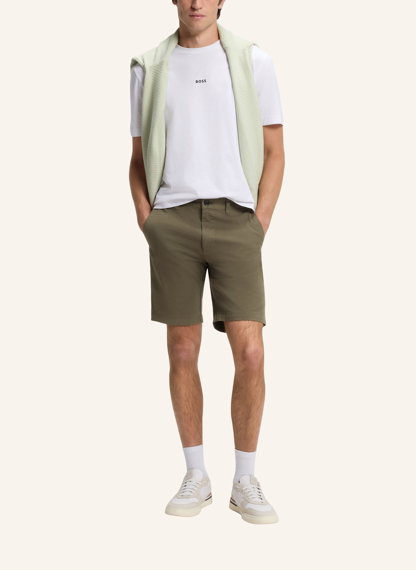 BOSS Short CHINO_SLIM_SHORT_1: GRÜN