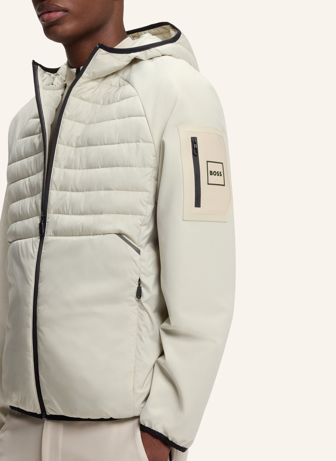 BOSS Casual Jacke J_URBANEX HYBRID HD Regular Fit: BEIGE