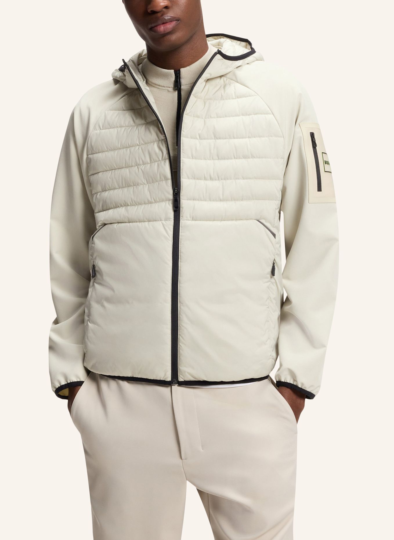 BOSS Jacke J_URBANEX HYBRID HD Regular Fit: BEIGE
