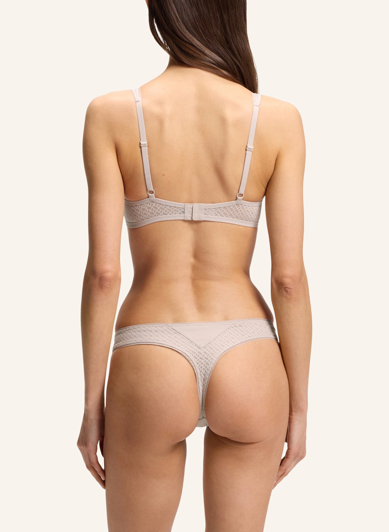 BOSS Slip THONG_B LACE: BEIGE