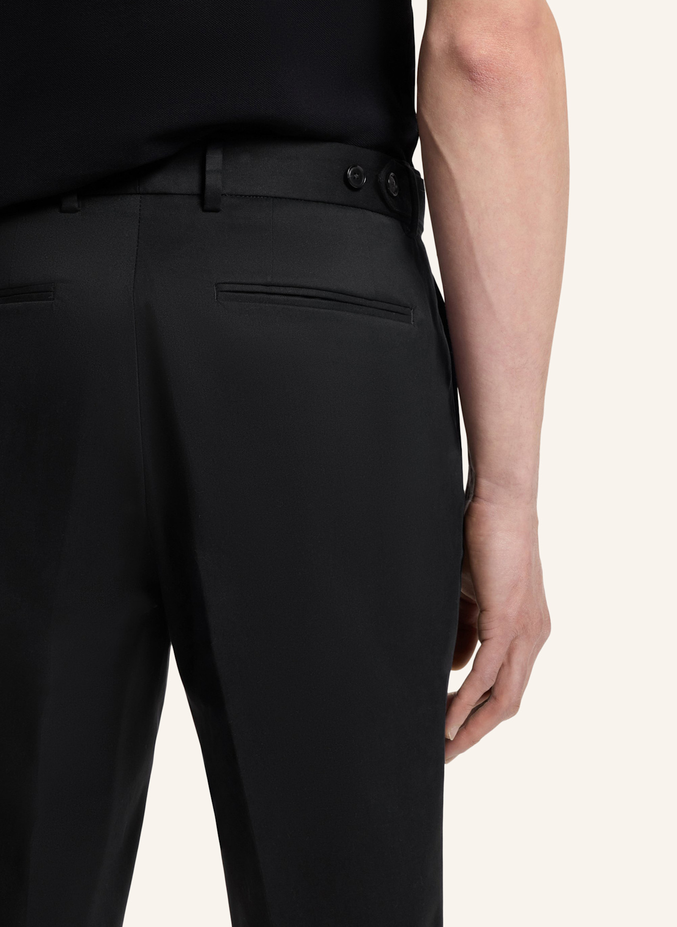 BOSS Business Hose H-GENIUS-DTL-WG-262F Slim Fit: SCHWARZ