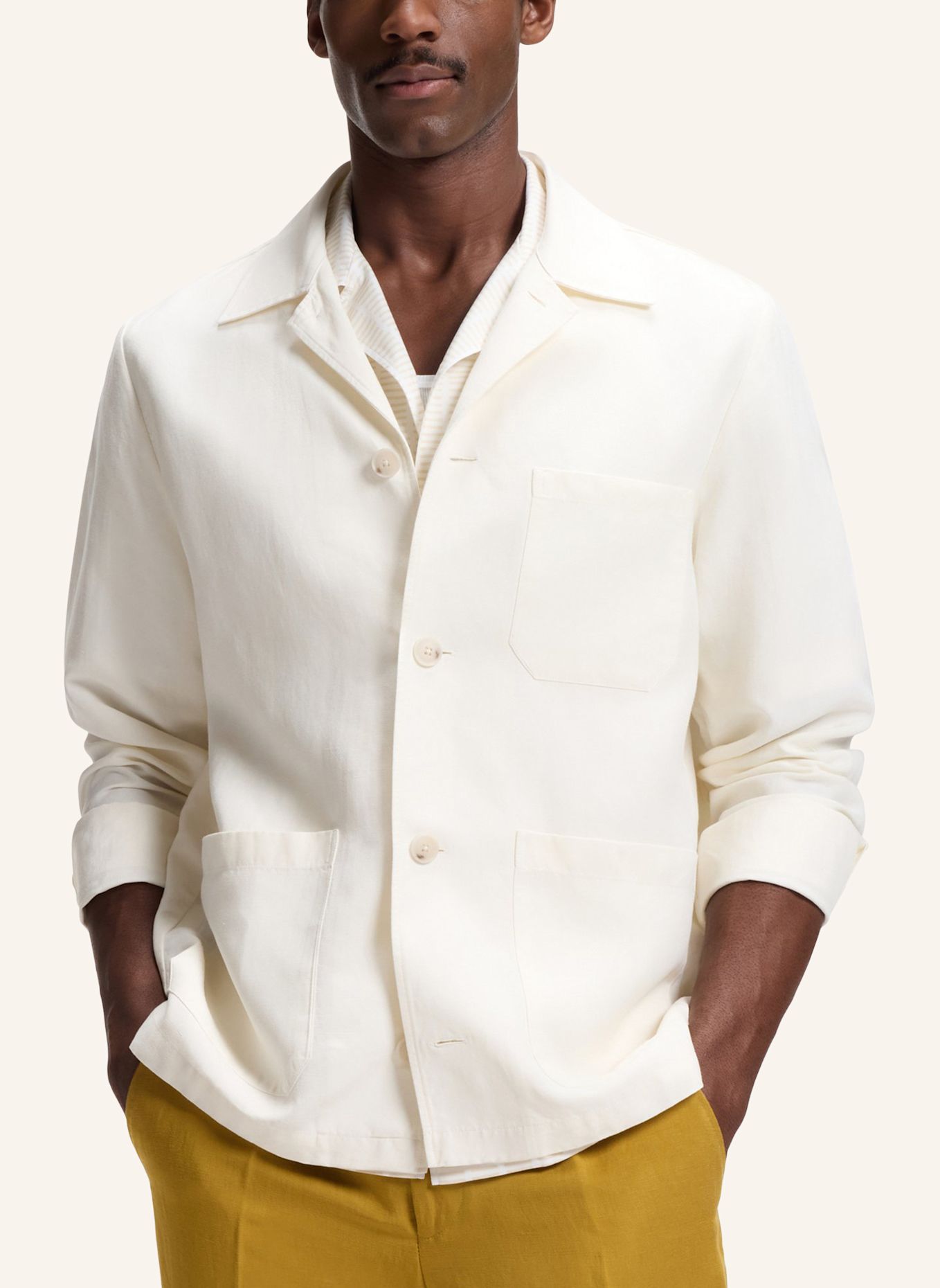 BOSS Hemd H-CAI-K-3P-262 Relaxed Fit: WEISS