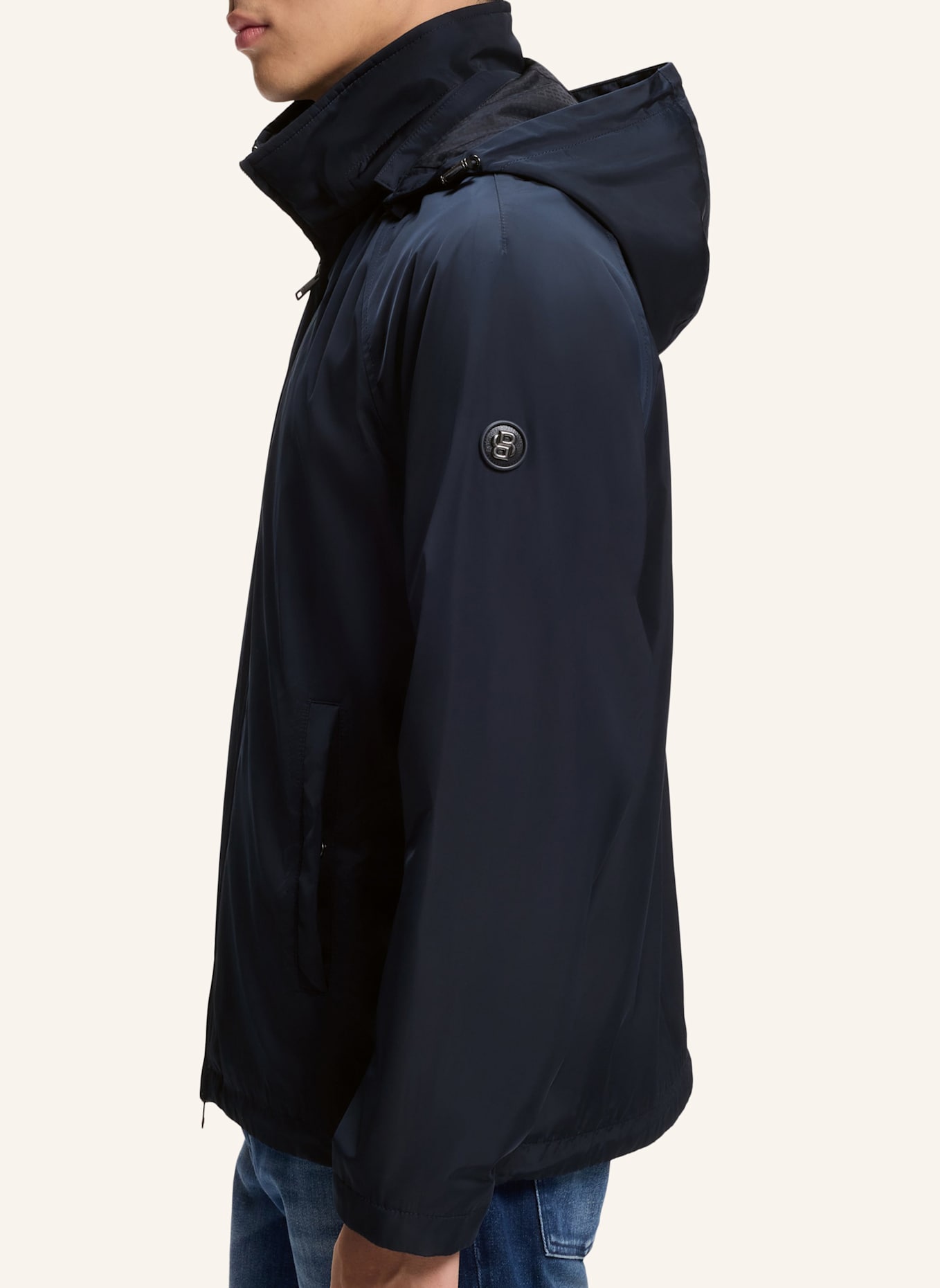 BOSS Casual Jacke H-CARLEN Regular Fit: DUNKELBLAU