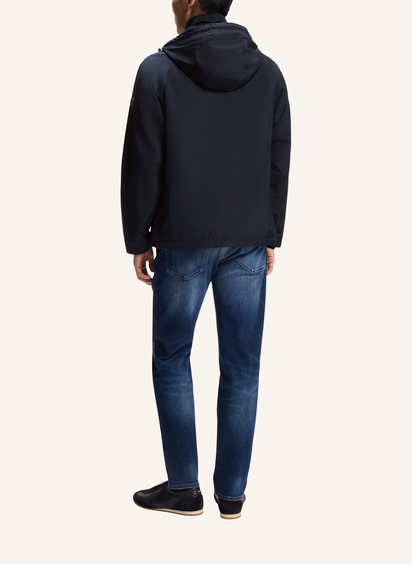 BOSS Casual Jacke H-CARLEN Regular Fit: DUNKELBLAU
