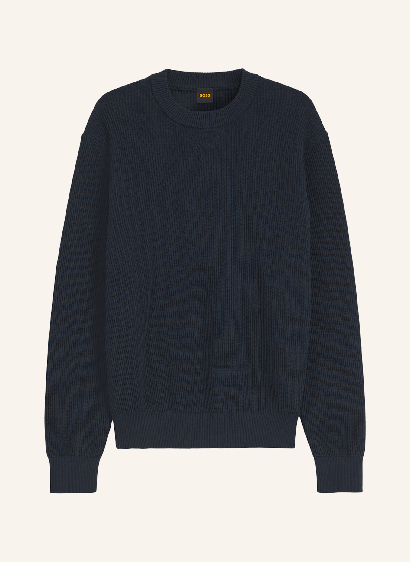 BOSS Pullover AKIPANO Regular Fit: DUNKELBLAU