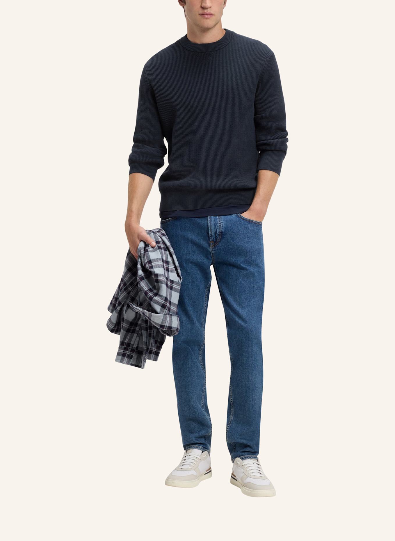 BOSS Pullover AKIPANO Regular Fit: DUNKELBLAU