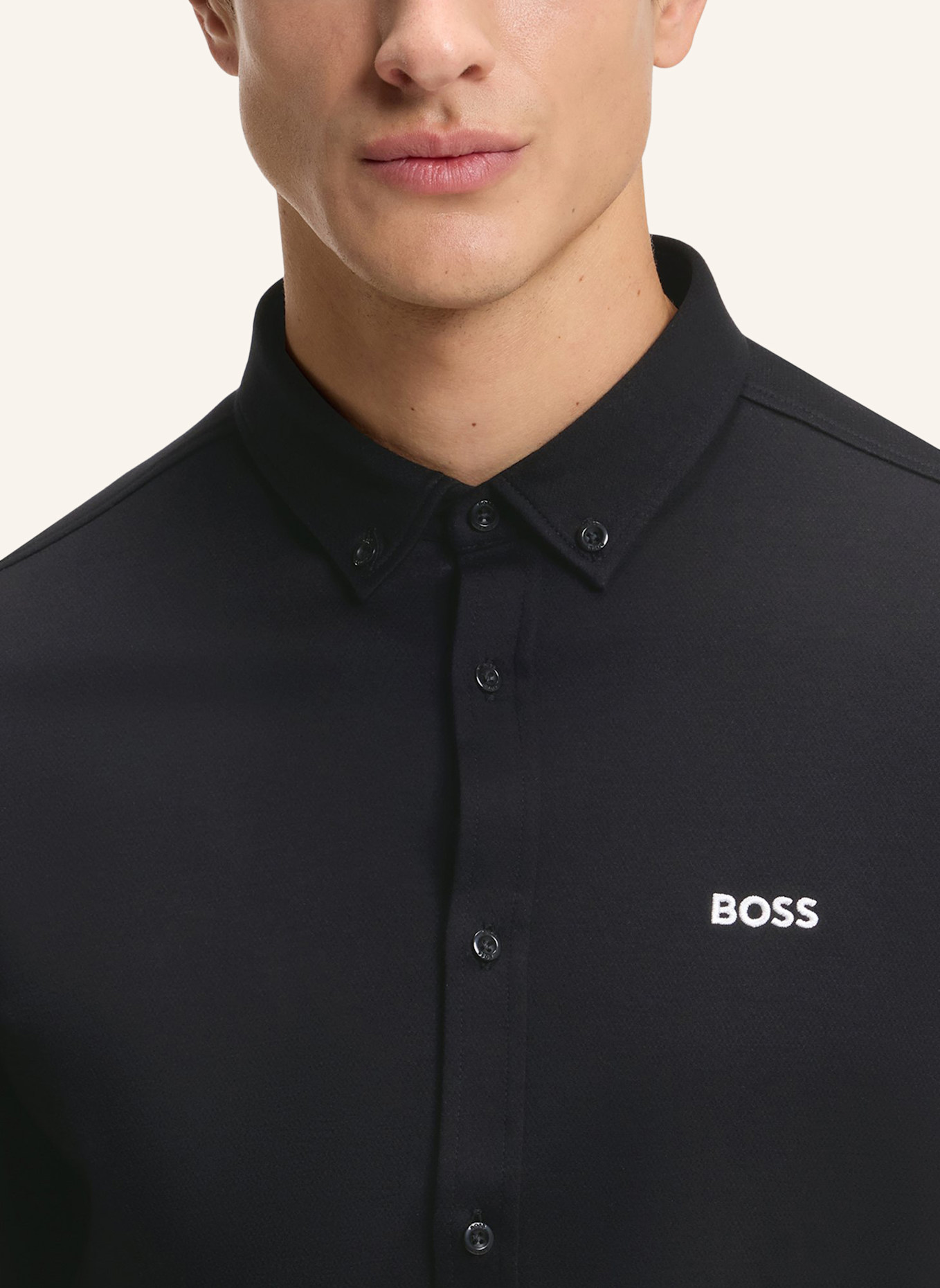 BOSS Casual Hemd ST_MOTION L Regular Fit: SCHWARZ