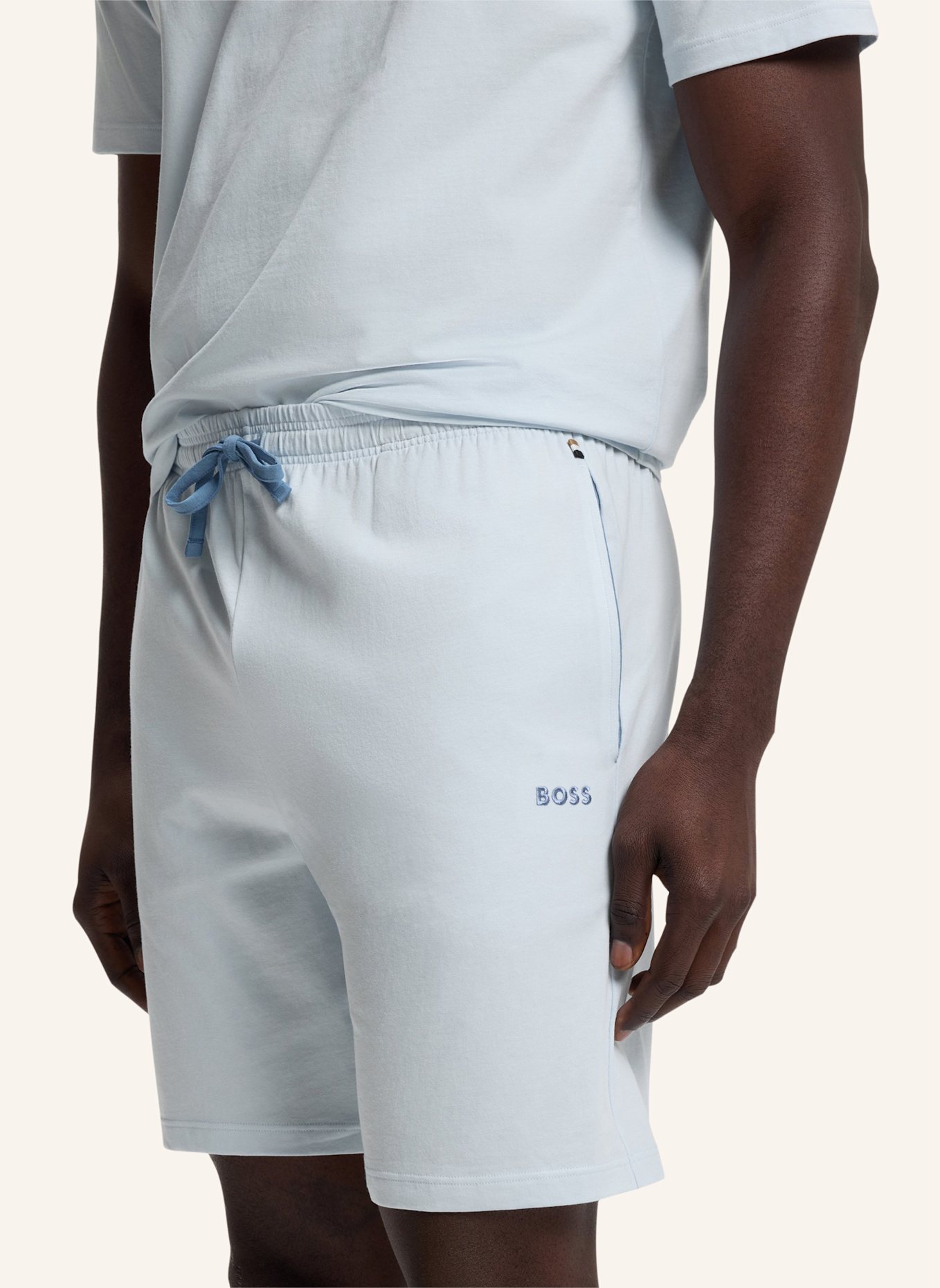BOSS Loungewear Unterteil MIX&MATCH SHORT CW: BLAU