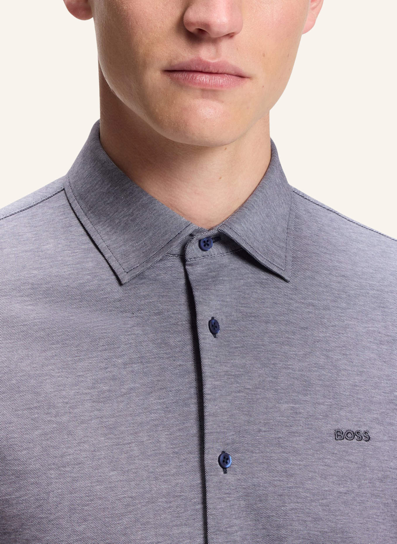BOSS Hemd Slim Fit: DUNKELBLAU