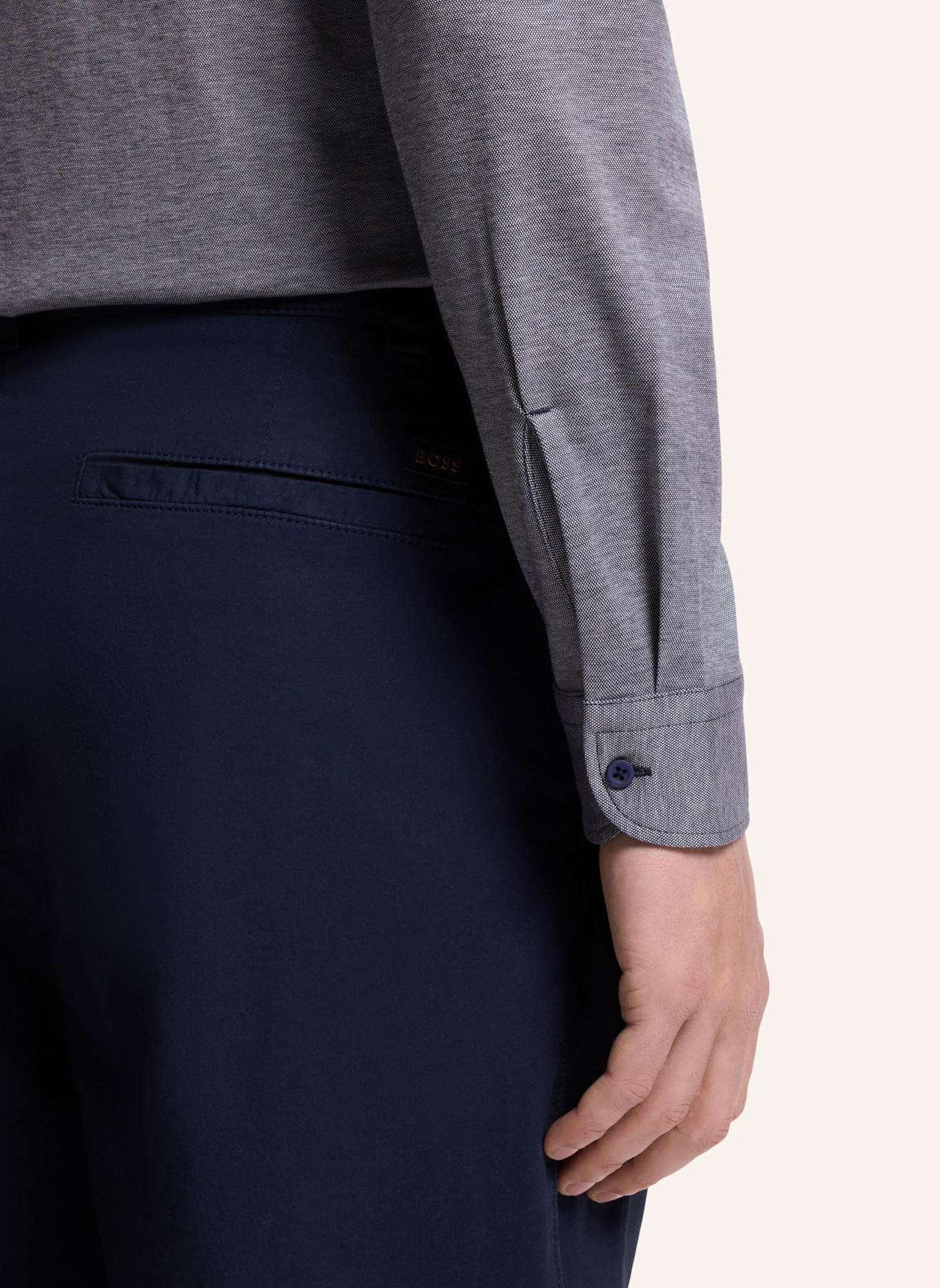 BOSS Hemd Slim Fit: DUNKELBLAU