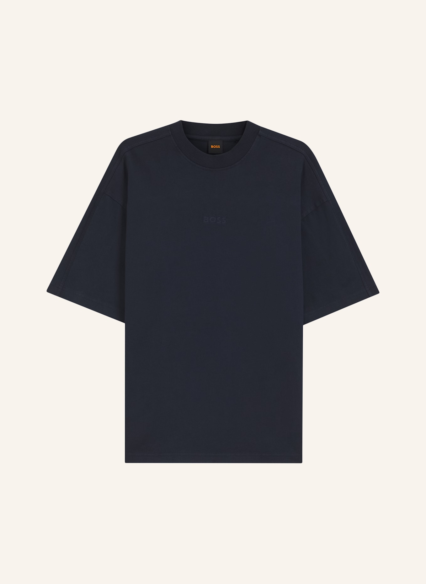 BOSS T-Shirt TE_TILE Relaxed Fit: DUNKELBLAU