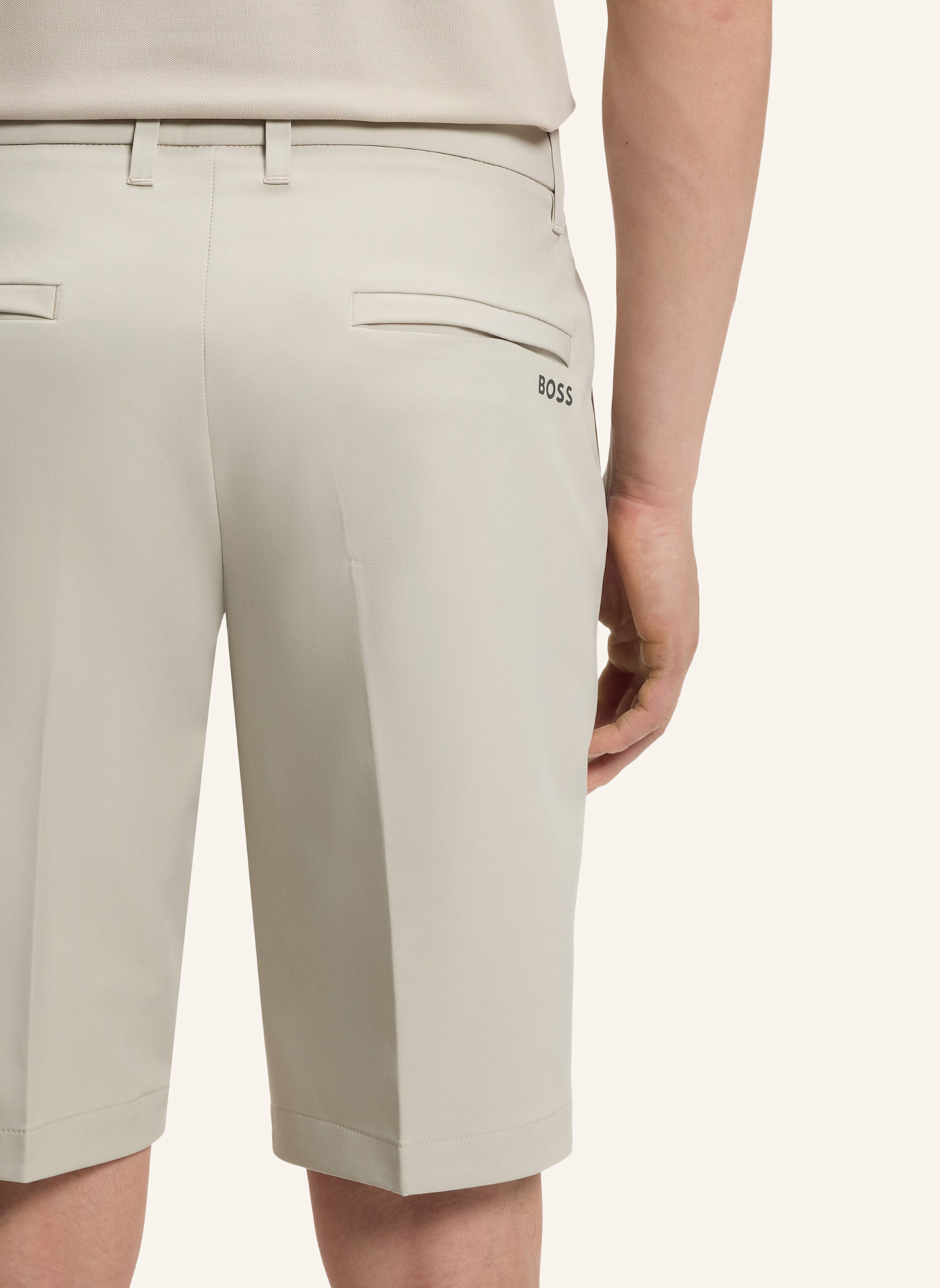 BOSS Short S_COMMUTER_10.5 INCH Slim Fit: BEIGE