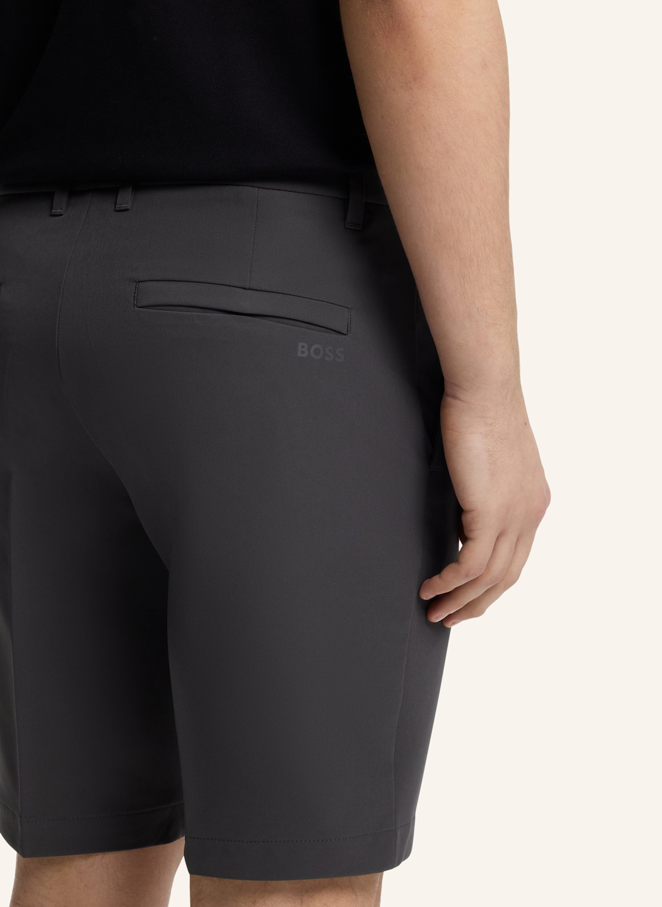 BOSS Short S_COMMUTER_10.5 INCH Slim Fit: DUNKELGRAU