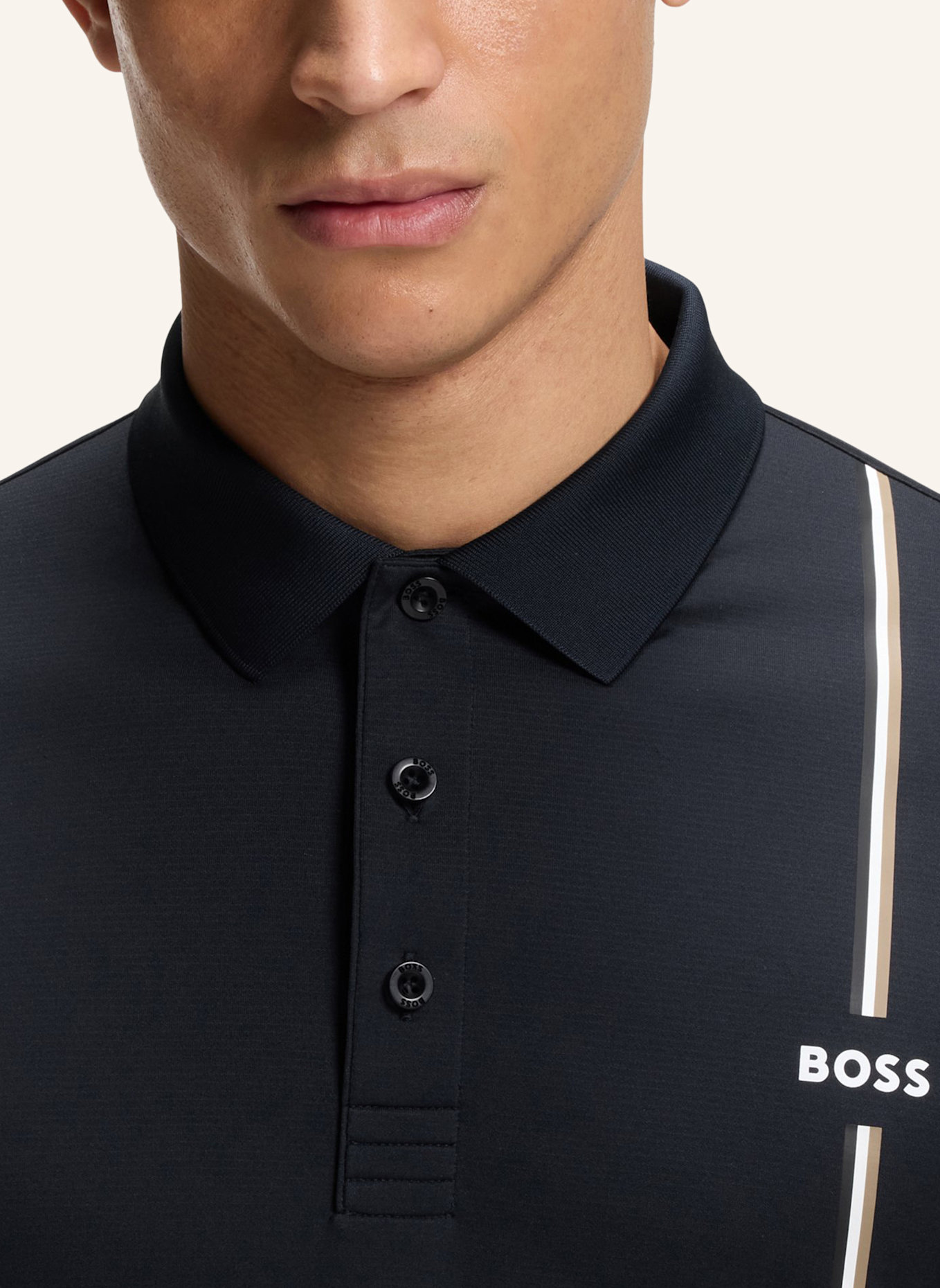 BOSS Poloshirt PL_TOC GAME 3 Slim Fit: DUNKELBLAU