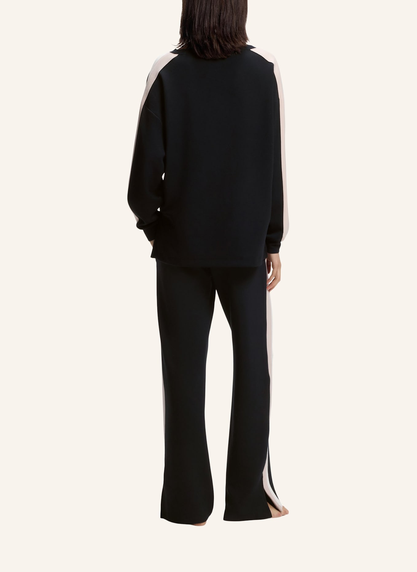 BOSS Loungewear Oberteil TONE_SWEATSHIRT: SCHWARZ