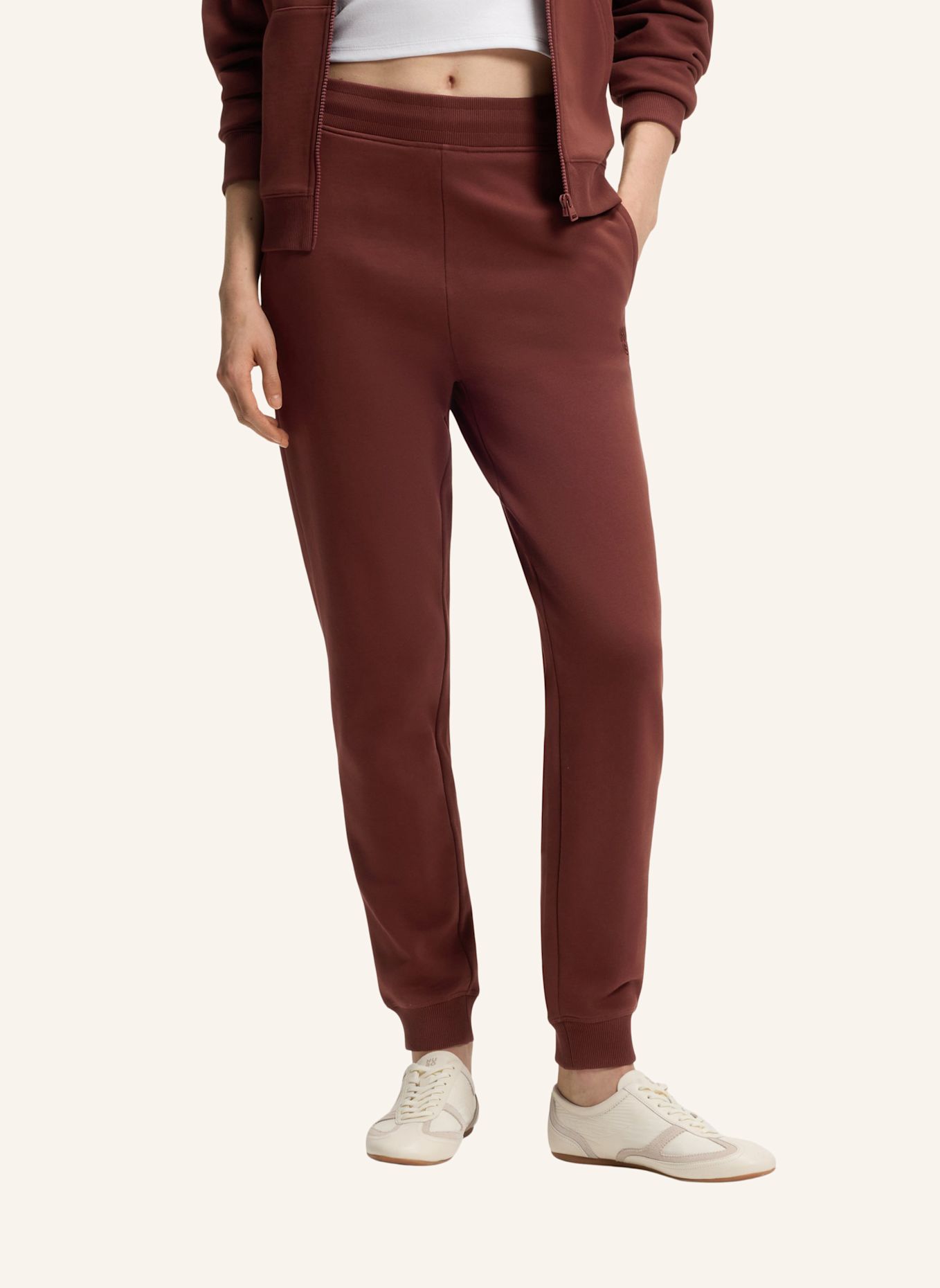 HUGO Casual Hose NELFINIA Regular Fit: BRAUN
