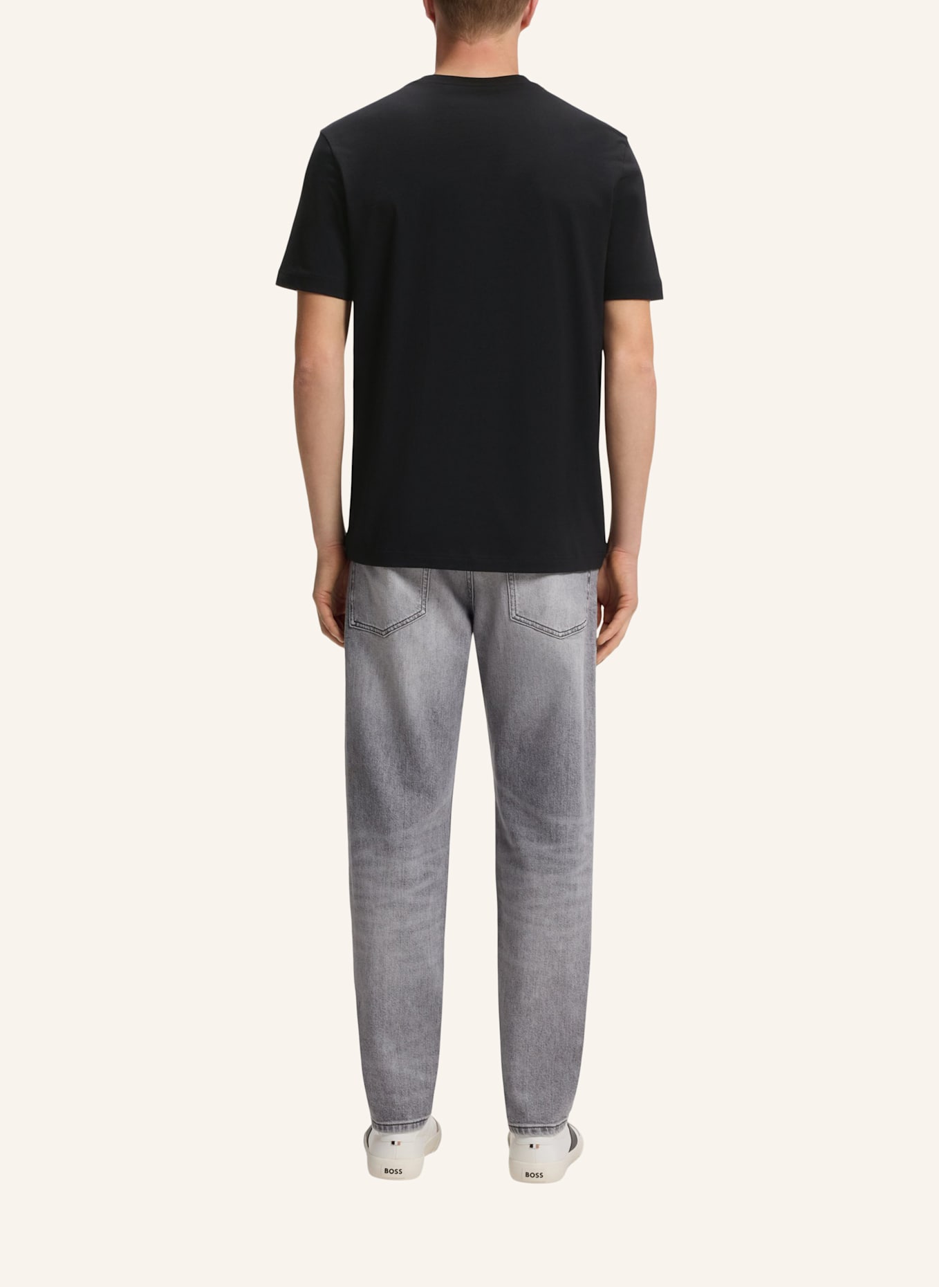 BOSS T-Shirt TE_MOTORS Regular Fit: SCHWARZ