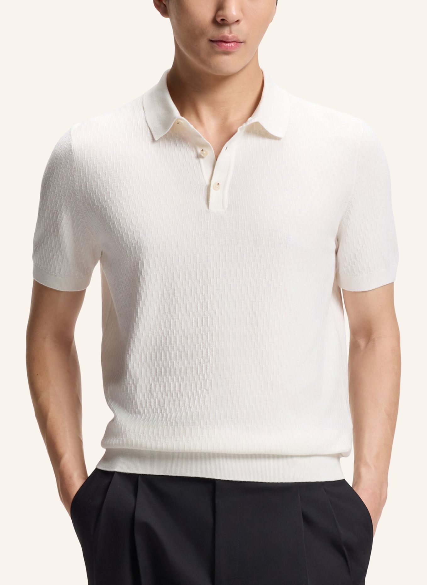 BOSS Pullover H-LURAZIO Regular Fit: WEISS