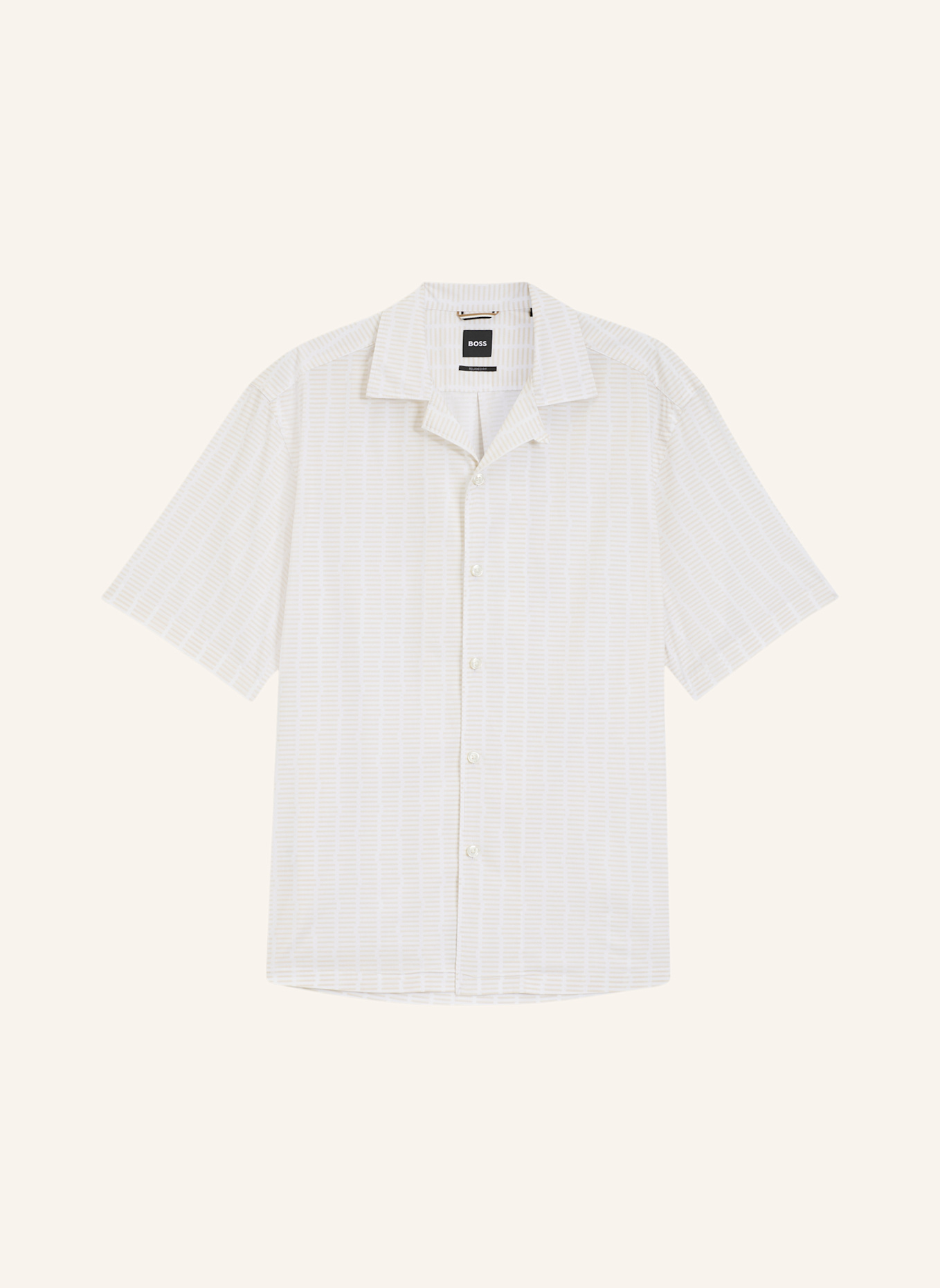 BOSS Casual Hemd C-LARS2-CAMP-263 Relaxed Fit: WEISS