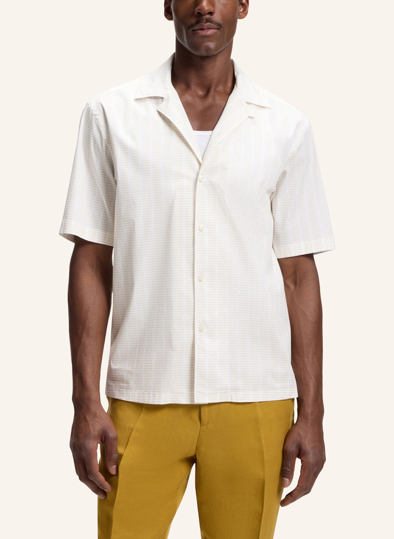 BOSS Hemd C-LARS2-CAMP-263 Relaxed Fit: WEISS