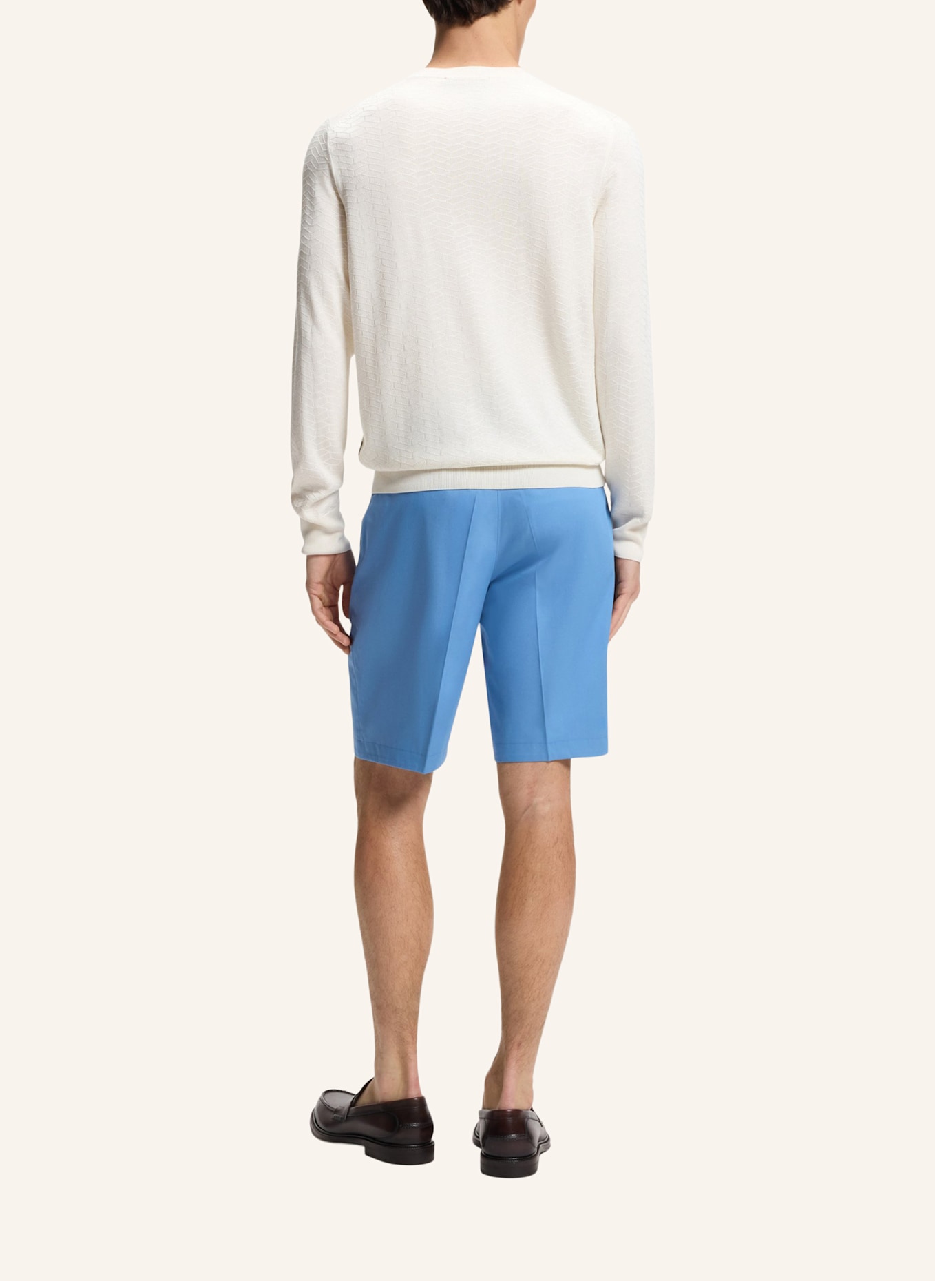 BOSS Pullover L-LAGHETTO Regular Fit: WEISS