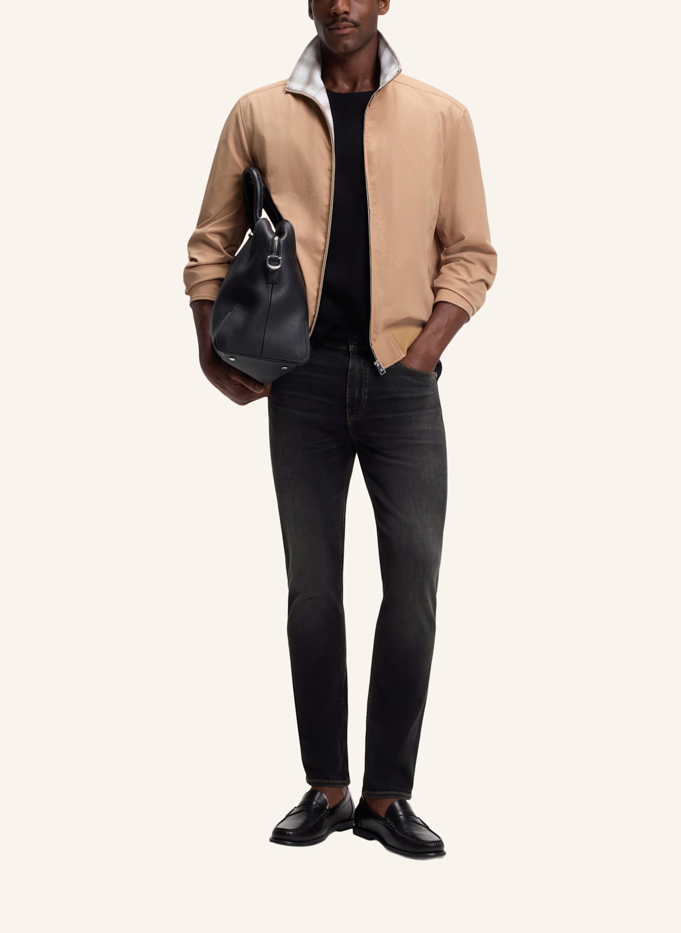 BOSS Jeans H-DELAWARE Slim Fit: SCHWARZ