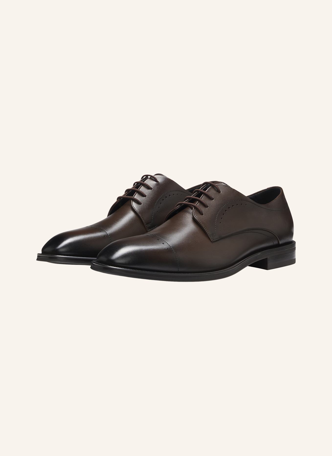 BOSS Business-Schnürschuh TAYIL_DERB_BUCT: DUNKELBRAUN