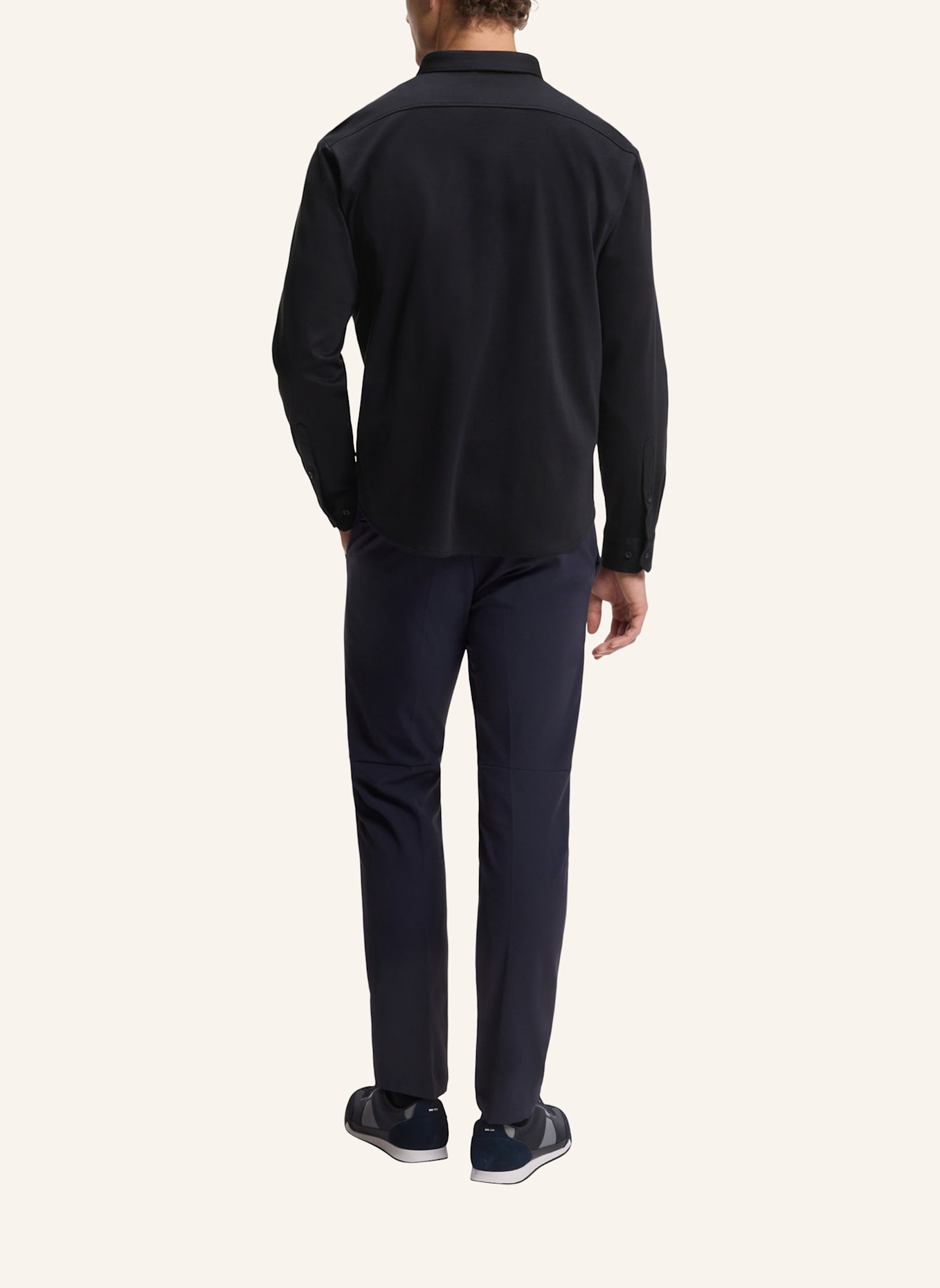 BOSS Casual Hemd ST_MOTION L Regular Fit: DUNKELBLAU