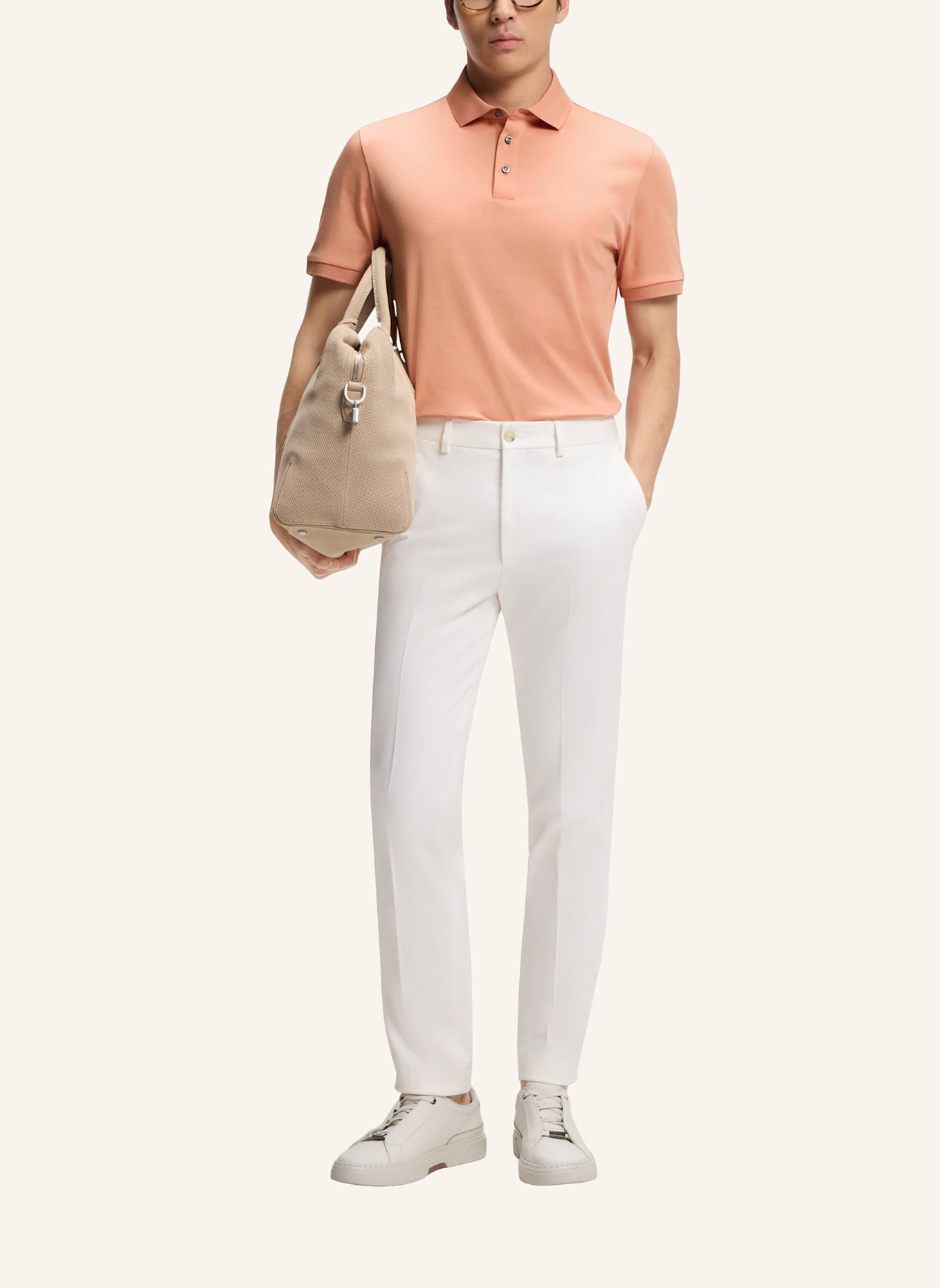 BOSS Poloshirt L-PERRY 14 Regular Fit: HELLROT