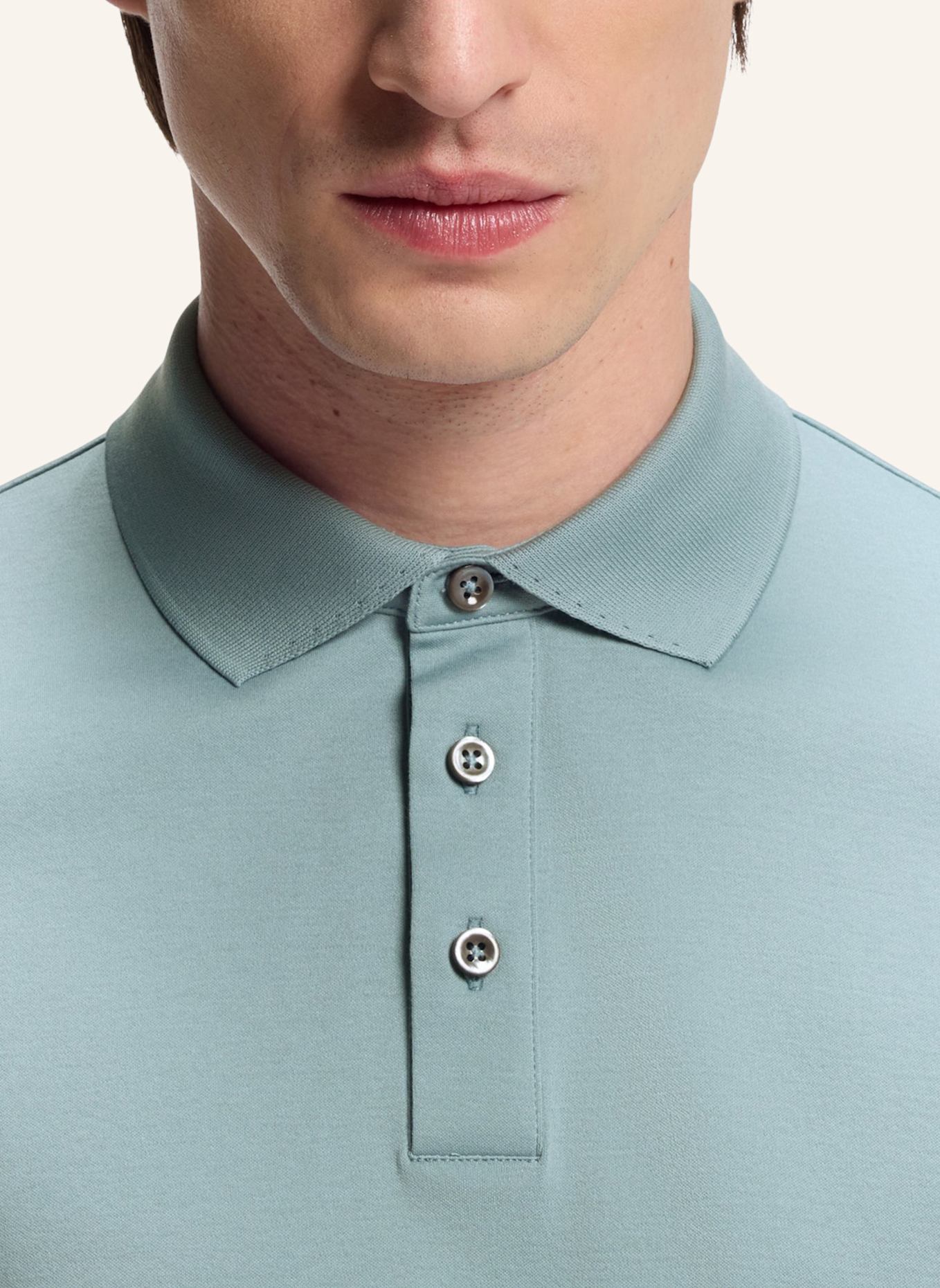 BOSS Poloshirt L-PERRY 14 Regular Fit: BLAU