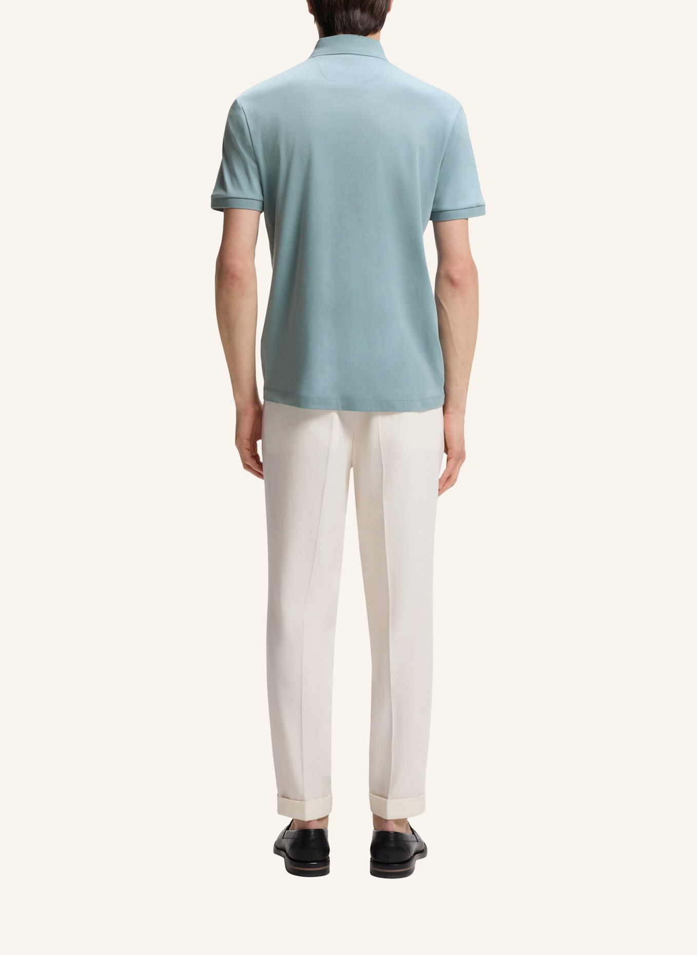 BOSS Poloshirt L-PERRY 14 Regular Fit: BLAU