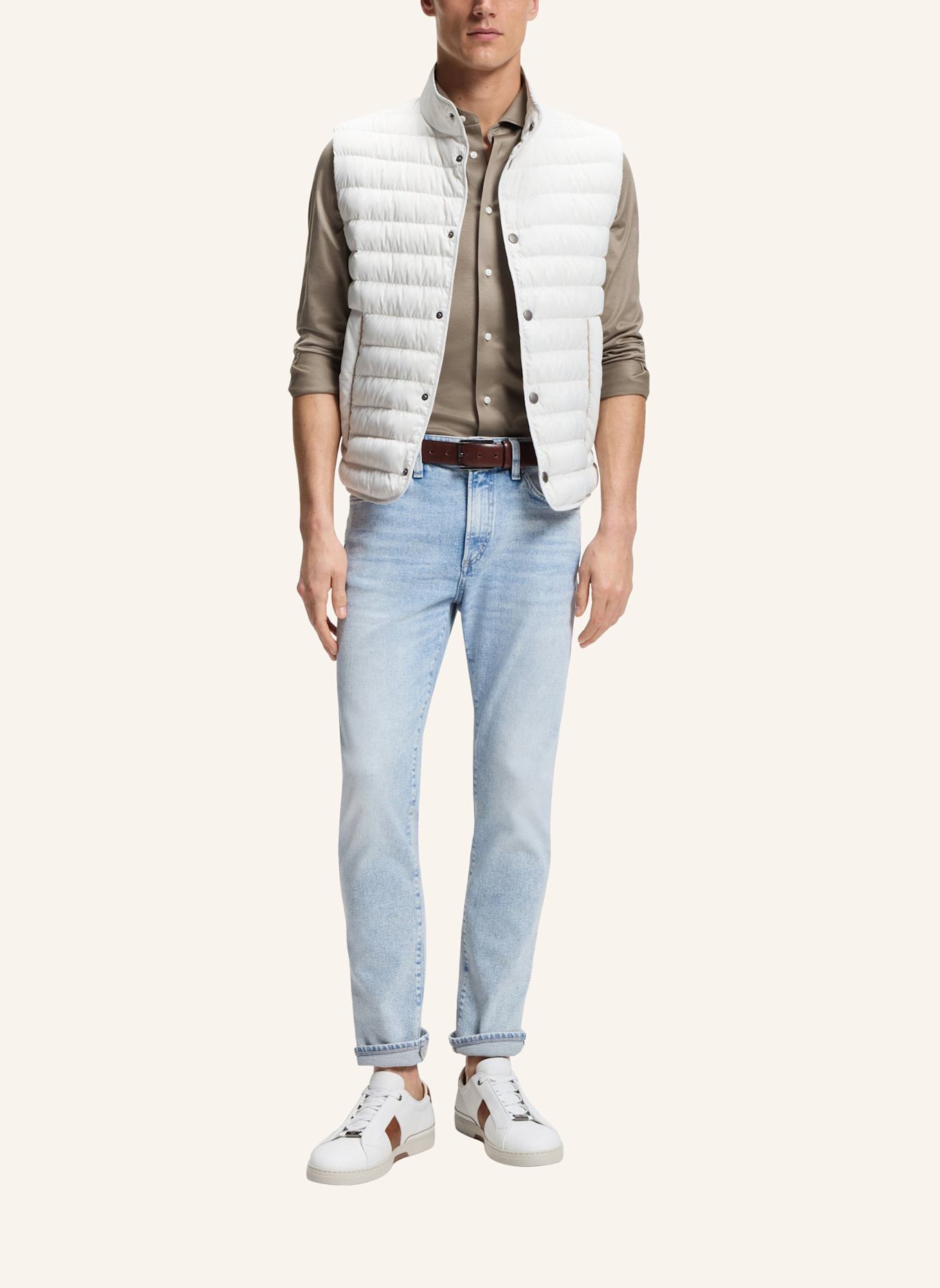 BOSS Business Hemd L-HAYS-SPREAD-C1-243 Slim Fit: BRAUN