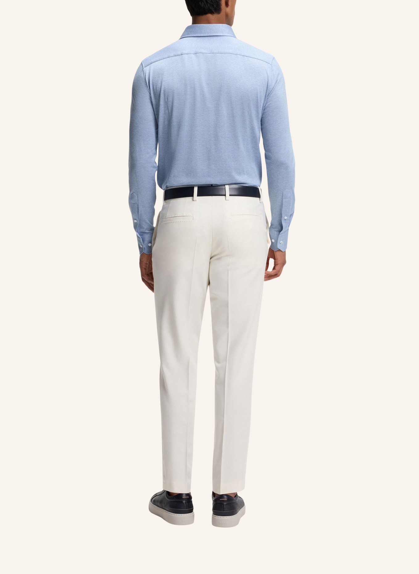 BOSS Business Hemd L-HAYS-SPREAD-C1-243 Slim Fit: BLAU