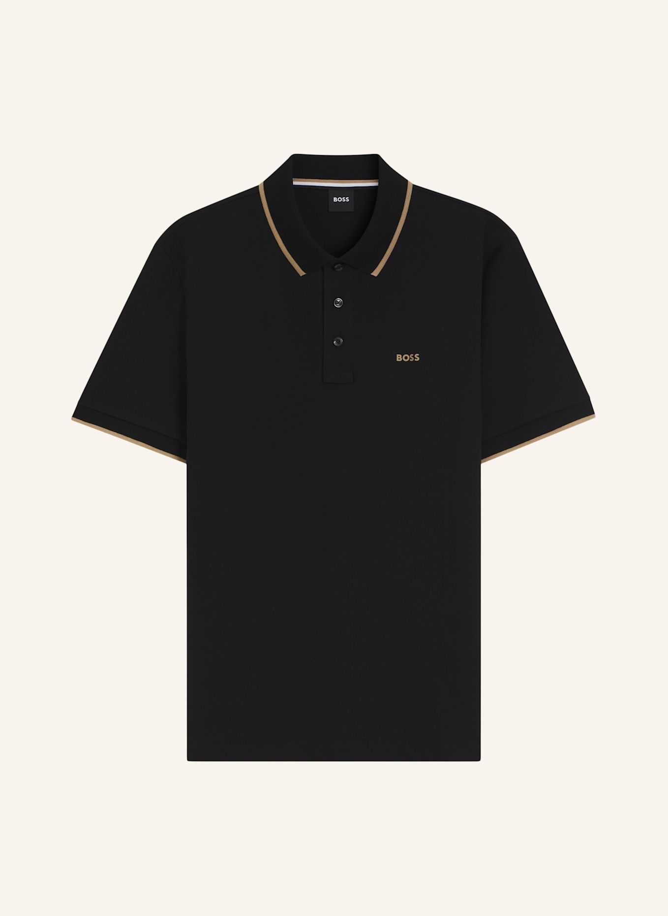 BOSS Piqué-Poloshirt PARLAY: SCHWARZ