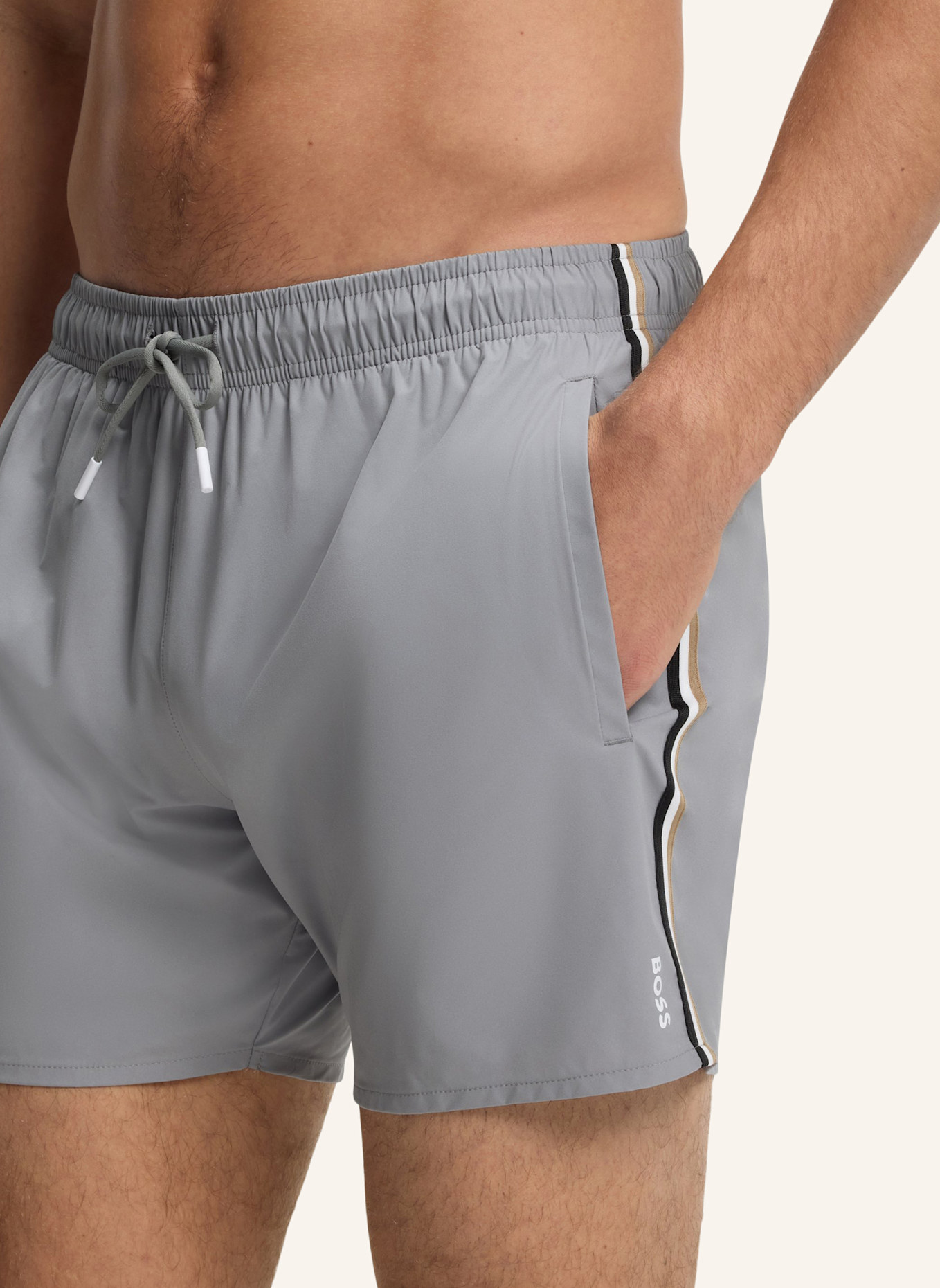 BOSS Badeshorts ICONIC: GRAU